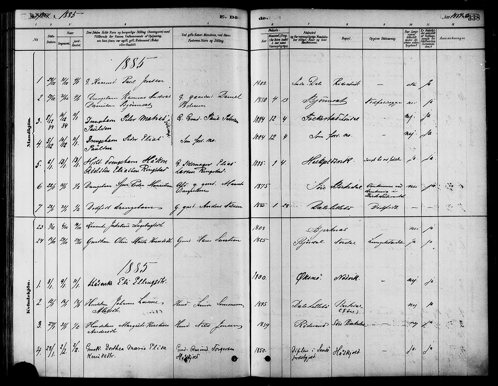 Ministerialprotokoller, klokkerbøker og fødselsregistre - Møre og Romsdal, AV/SAT-A-1454/511/L0141: Parish register (official) no. 511A08, 1878-1890, p. 338