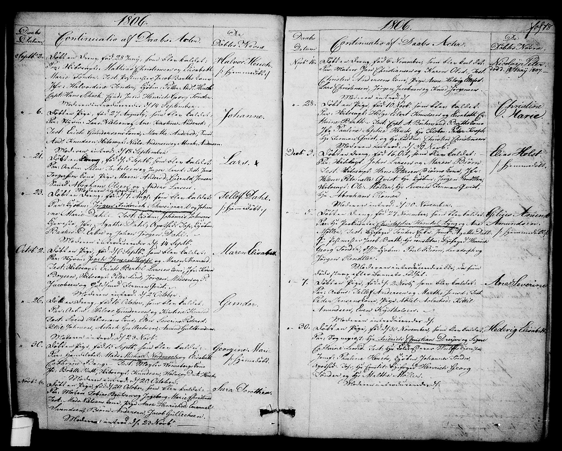 Kragerø kirkebøker, SAKO/A-278/F/Fa/L0003: Parish register (official) no. 3, 1802-1813, p. 18