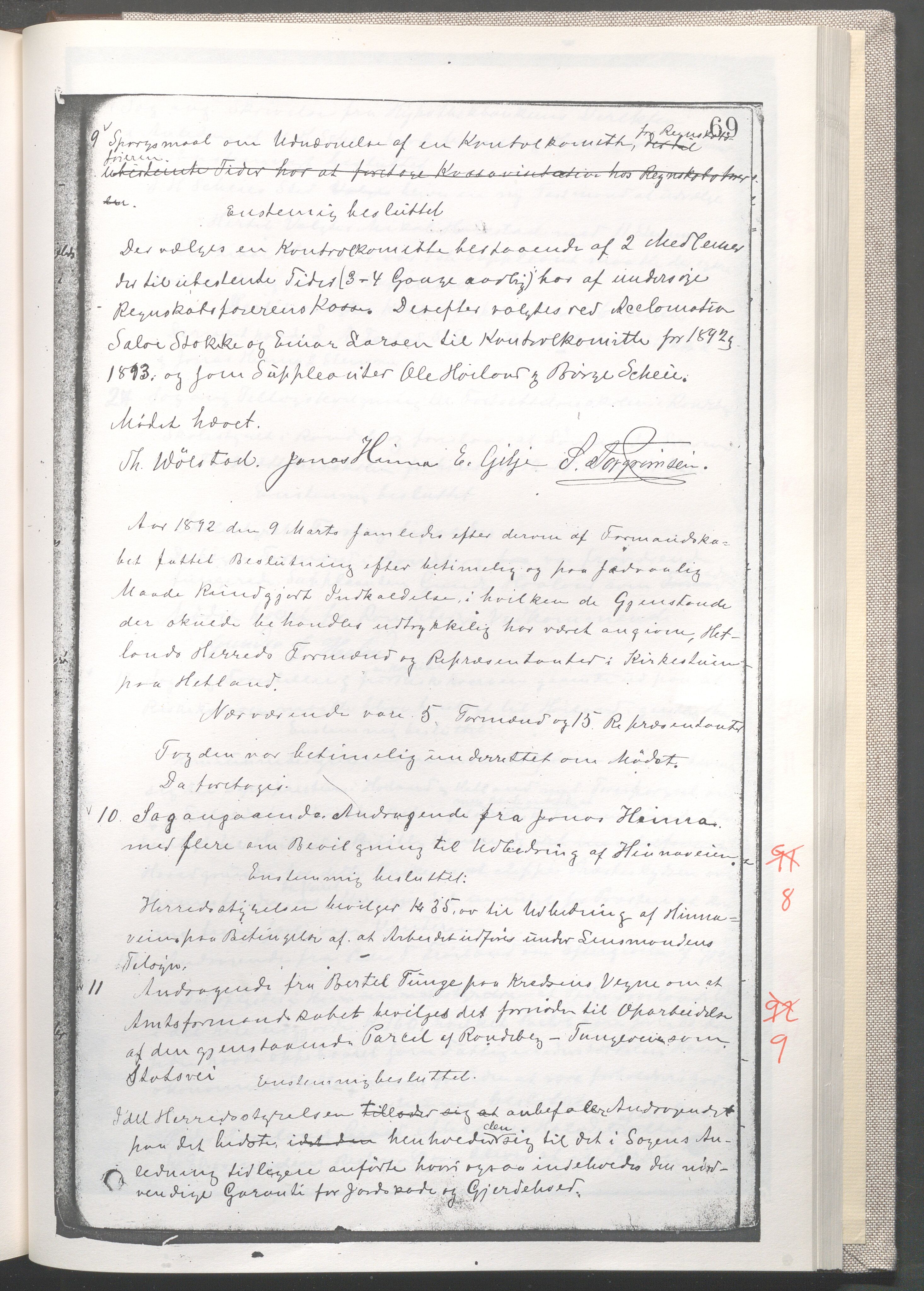 Randaberg kommune - Formannskapet, IKAR/K-101471/A/L0005: Møtebok I - Hetland, 1888-1893, p. 137