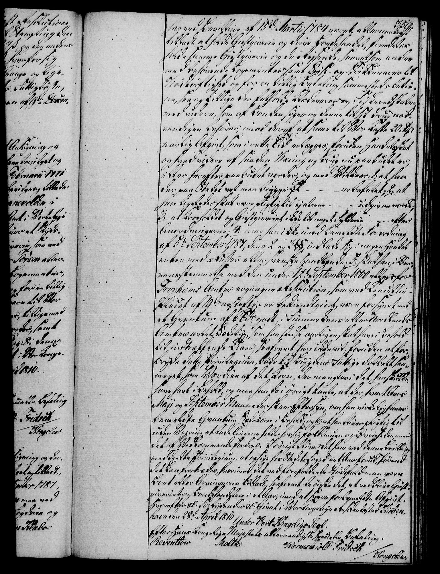 Rentekammeret, Kammerkanselliet, RA/EA-3111/G/Gg/Gga/L0019: Norsk ekspedisjonsprotokoll med register (merket RK 53.19), 1807-1810, p. 359