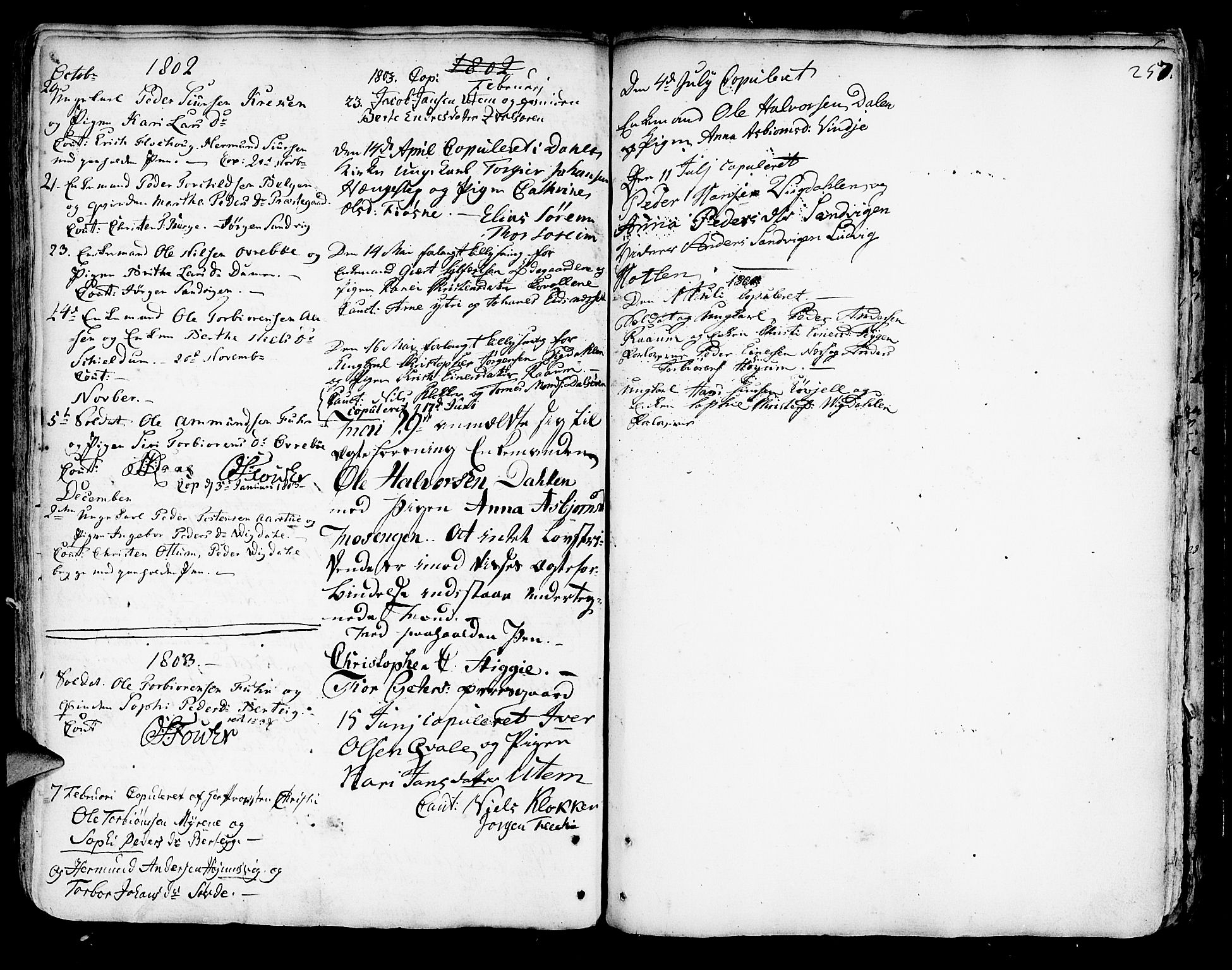 Luster sokneprestembete, AV/SAB-A-81101/H/Haa/Haaa/L0001: Parish register (official) no. A 1, 1731-1803, p. 257