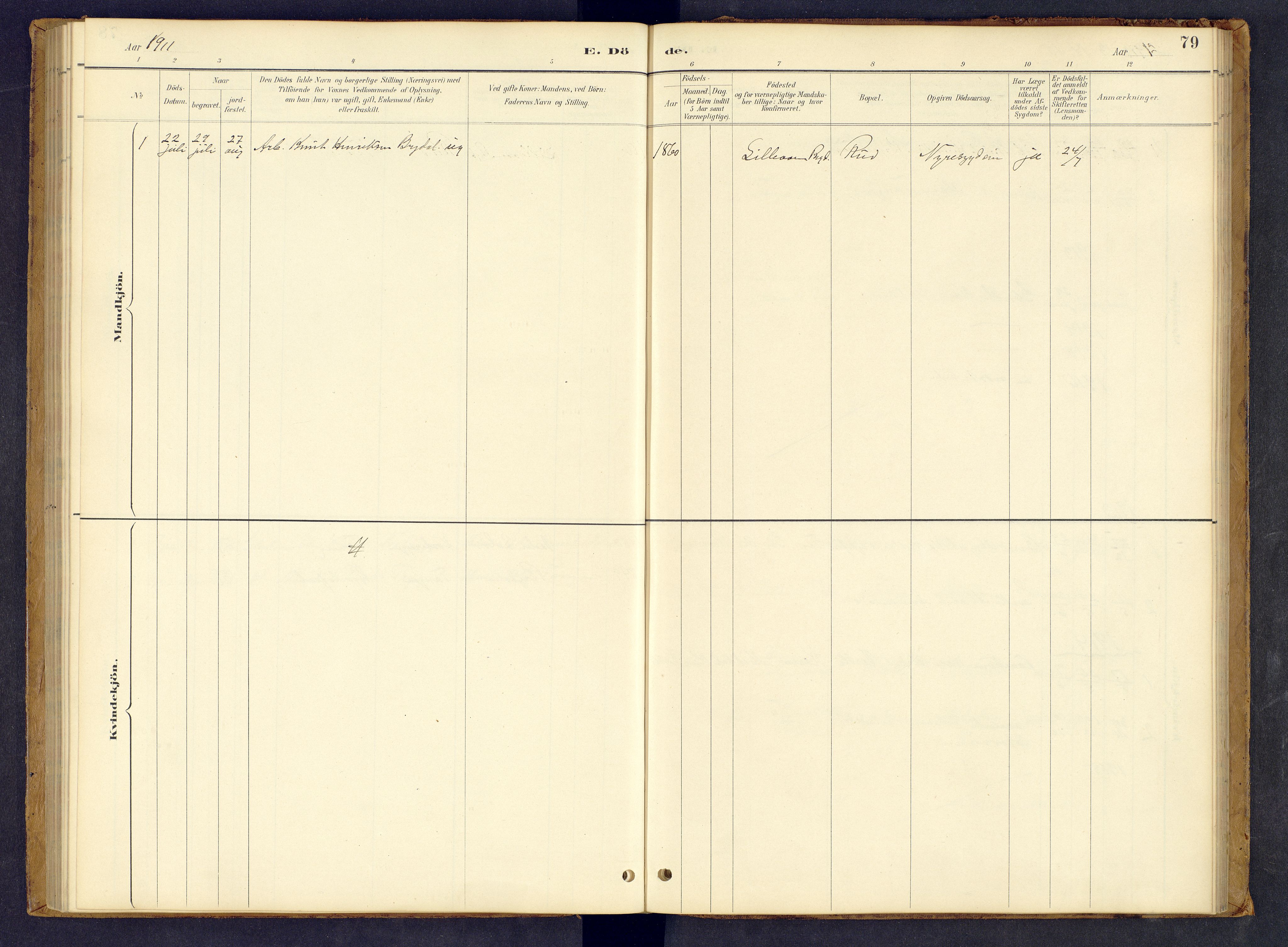 Tynset prestekontor, SAH/PREST-058/H/Ha/Hab/L0008: Parish register (copy) no. 8, 1884-1916, p. 79