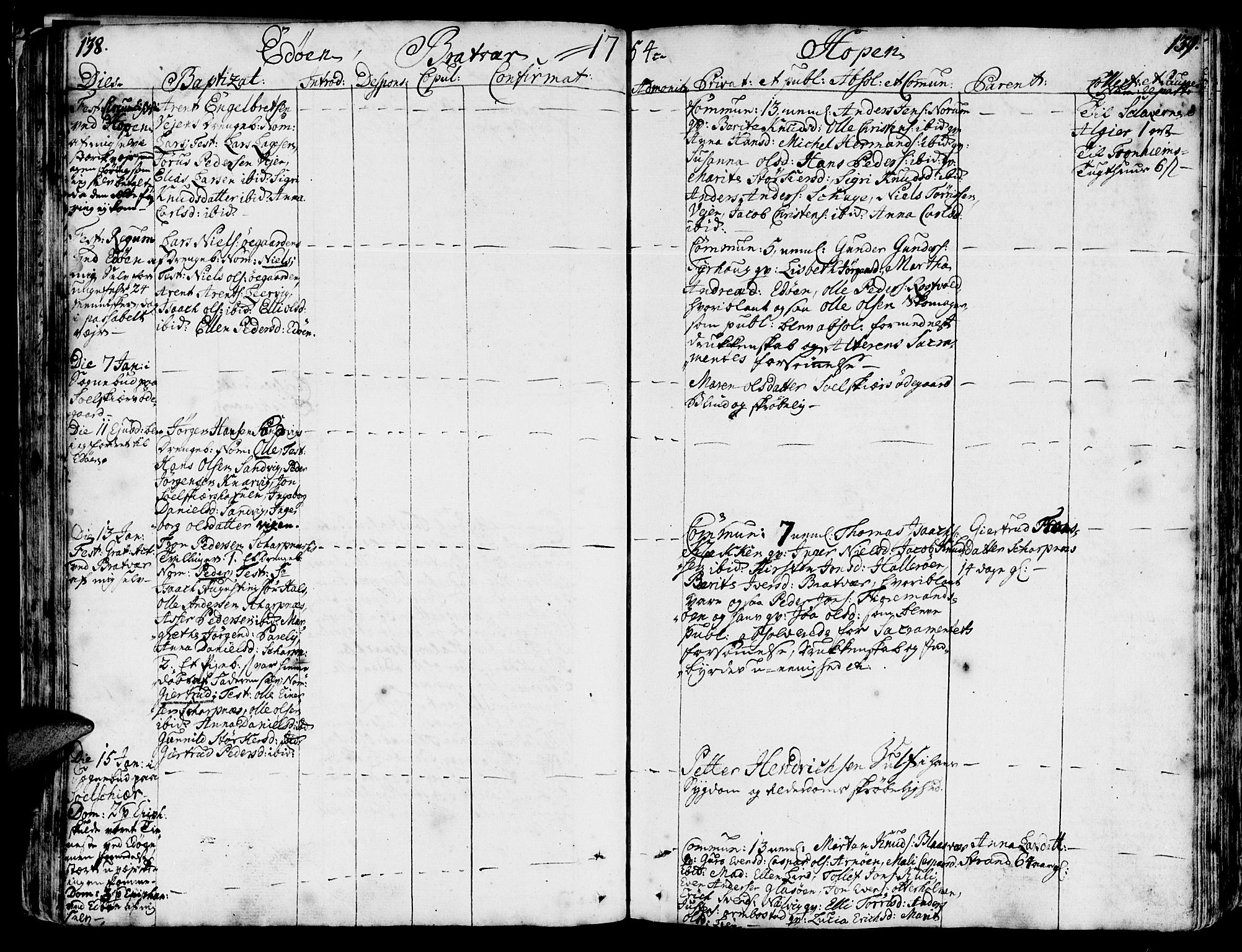 Ministerialprotokoller, klokkerbøker og fødselsregistre - Møre og Romsdal, AV/SAT-A-1454/581/L0931: Parish register (official) no. 581A01, 1751-1765, p. 138-139