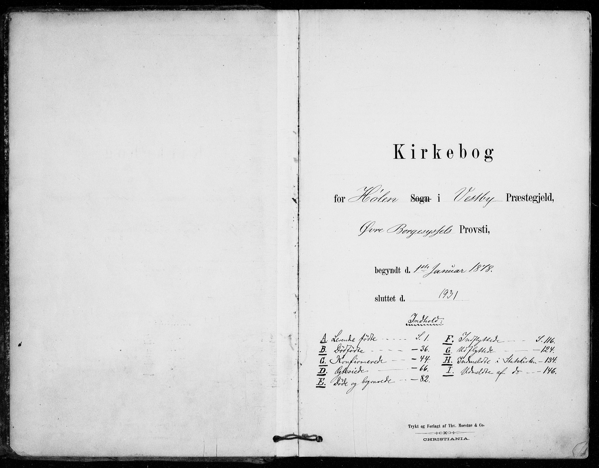 Vestby prestekontor Kirkebøker, SAO/A-10893/F/Fe/L0001: Parish register (official) no. V 1, 1878-1931