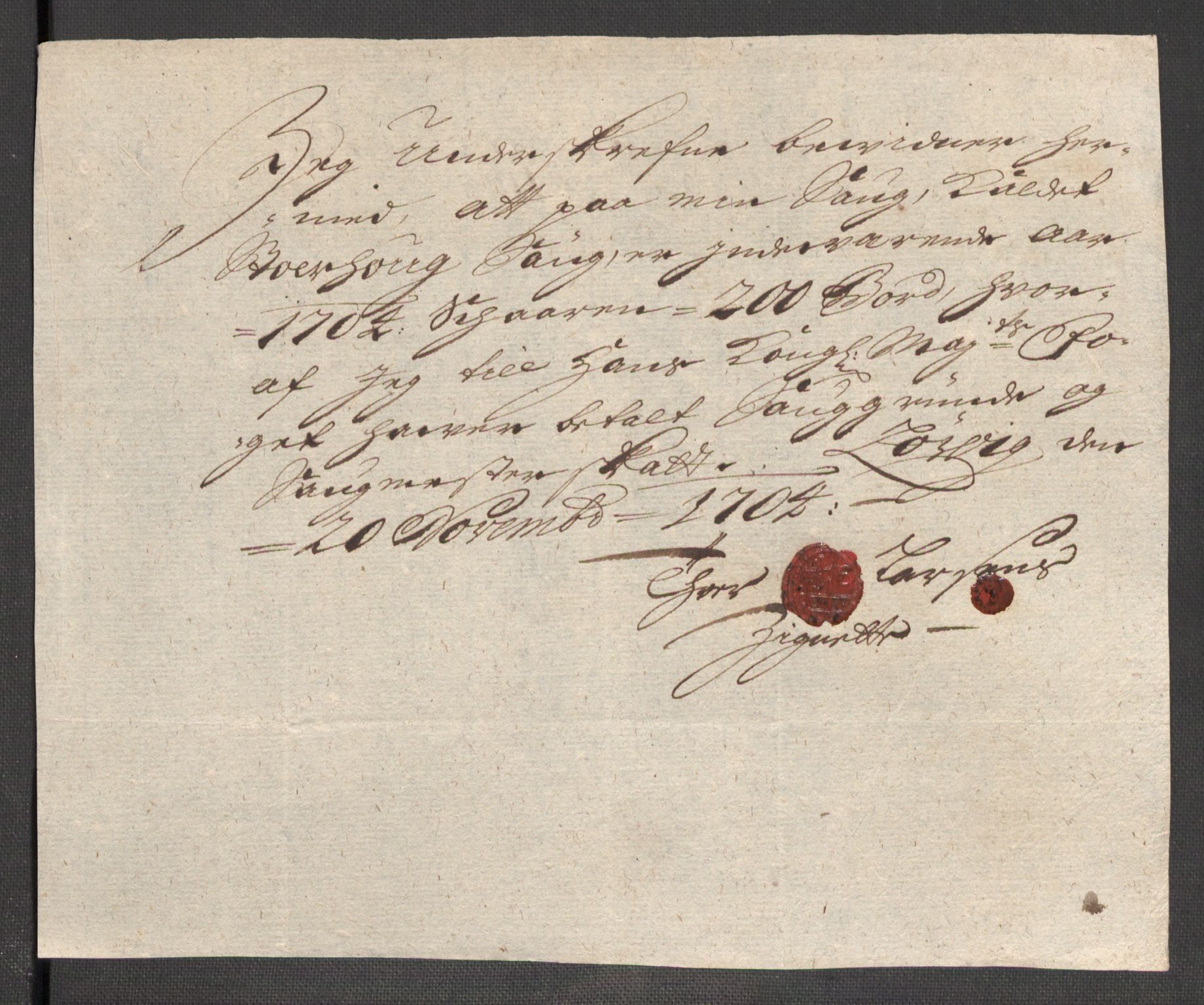 Rentekammeret inntil 1814, Reviderte regnskaper, Fogderegnskap, AV/RA-EA-4092/R48/L2982: Fogderegnskap Sunnhordland og Hardanger, 1704, p. 130