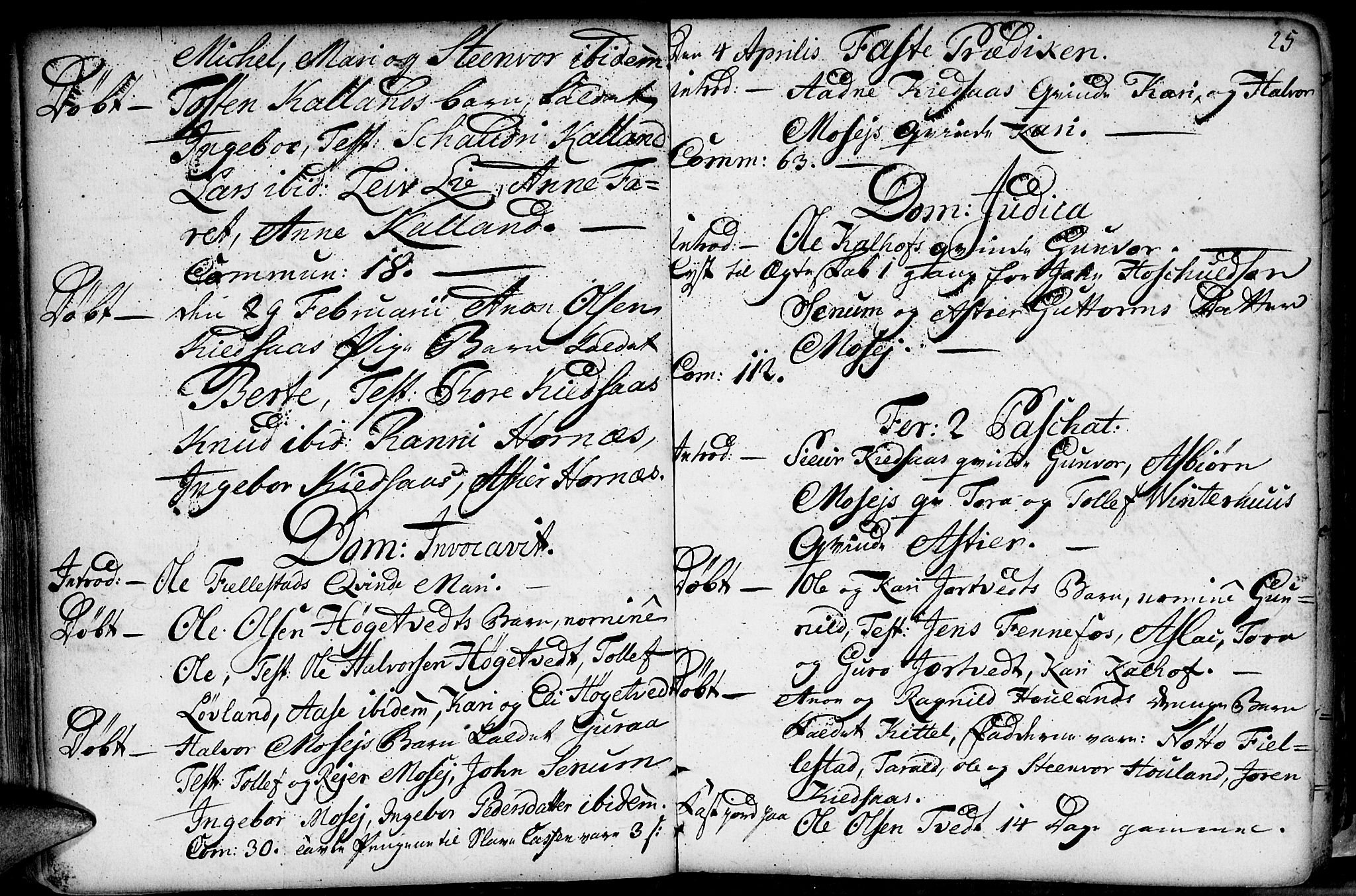 Evje sokneprestkontor, SAK/1111-0008/F/Fa/Fab/L0002: Parish register (official) no. A 2, 1765-1816, p. 25