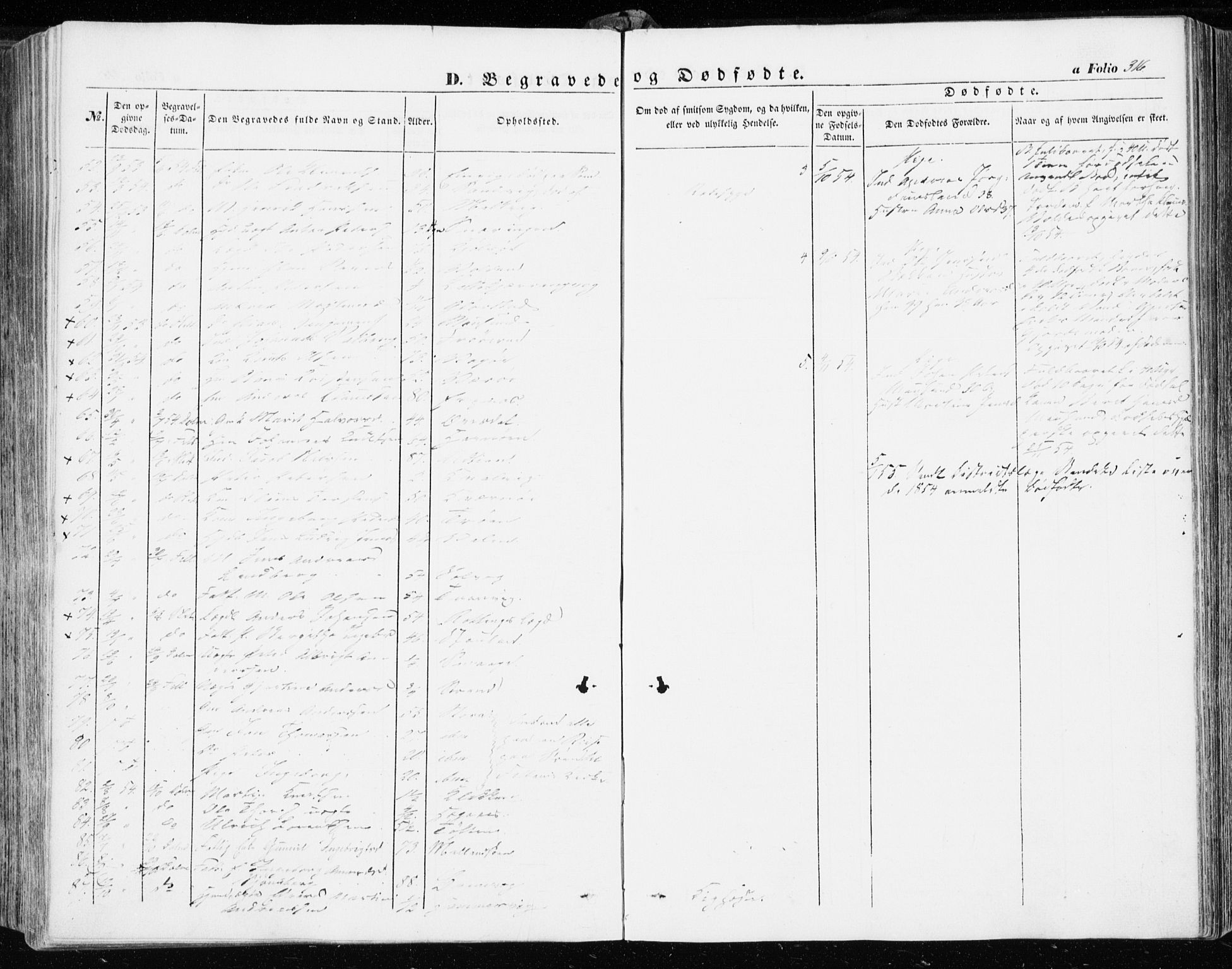 Ministerialprotokoller, klokkerbøker og fødselsregistre - Sør-Trøndelag, SAT/A-1456/634/L0530: Parish register (official) no. 634A06, 1852-1860, p. 316