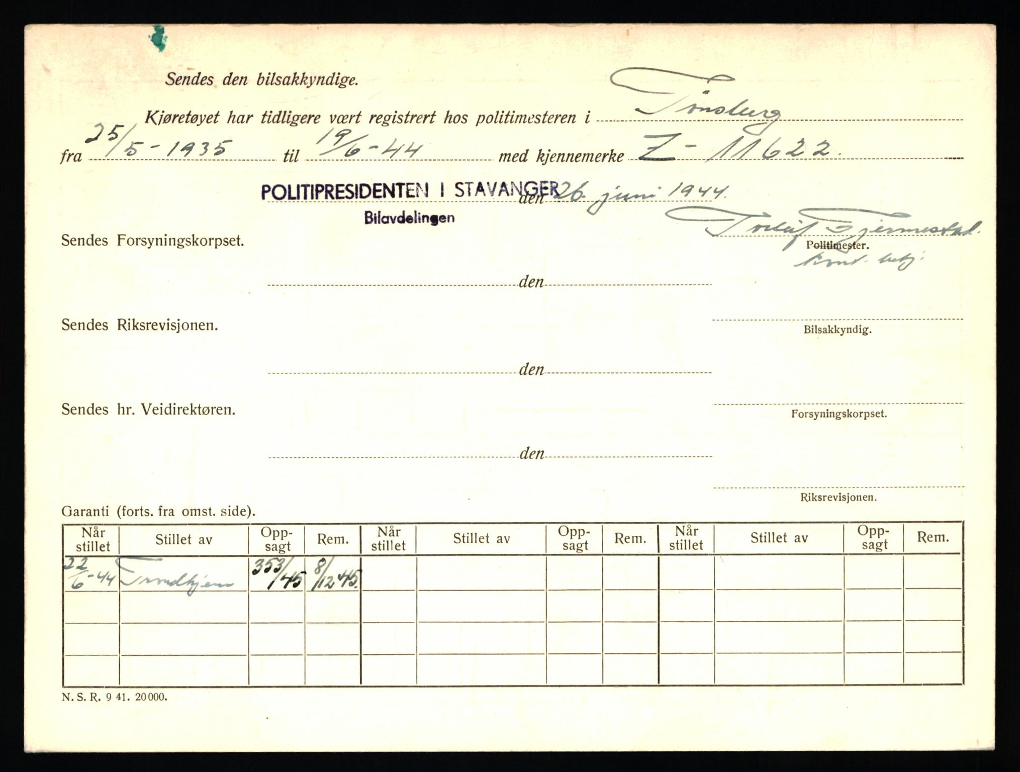 Stavanger trafikkstasjon, AV/SAST-A-101942/0/F/L0011: L-3700 - L-4199, 1930-1971, p. 146