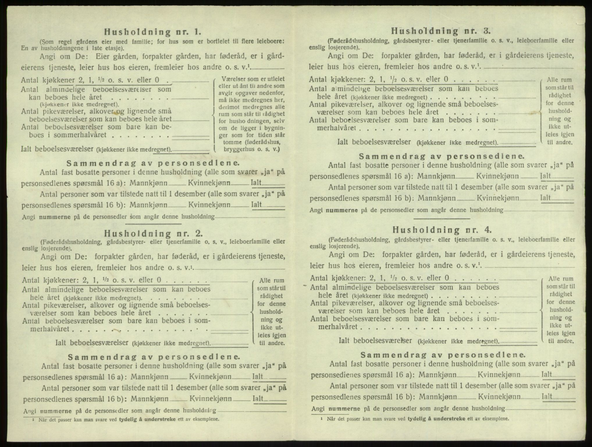 SAB, 1920 census for Lindås, 1920, p. 254