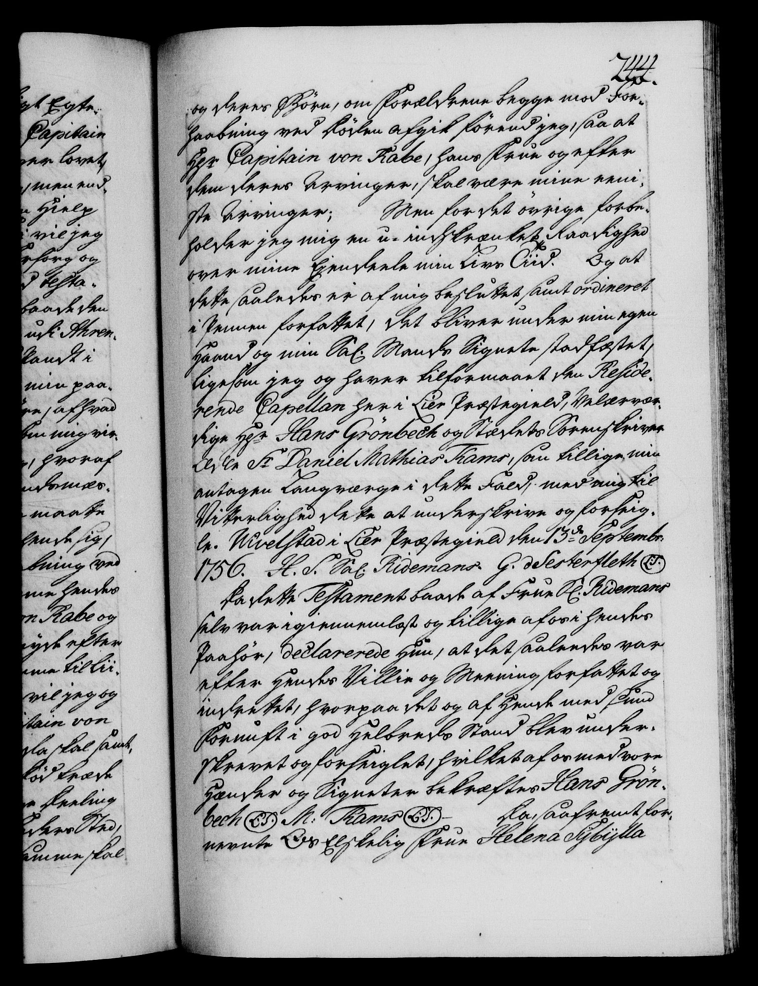 Danske Kanselli 1572-1799, AV/RA-EA-3023/F/Fc/Fca/Fcaa/L0040: Norske registre, 1757-1759, p. 244a