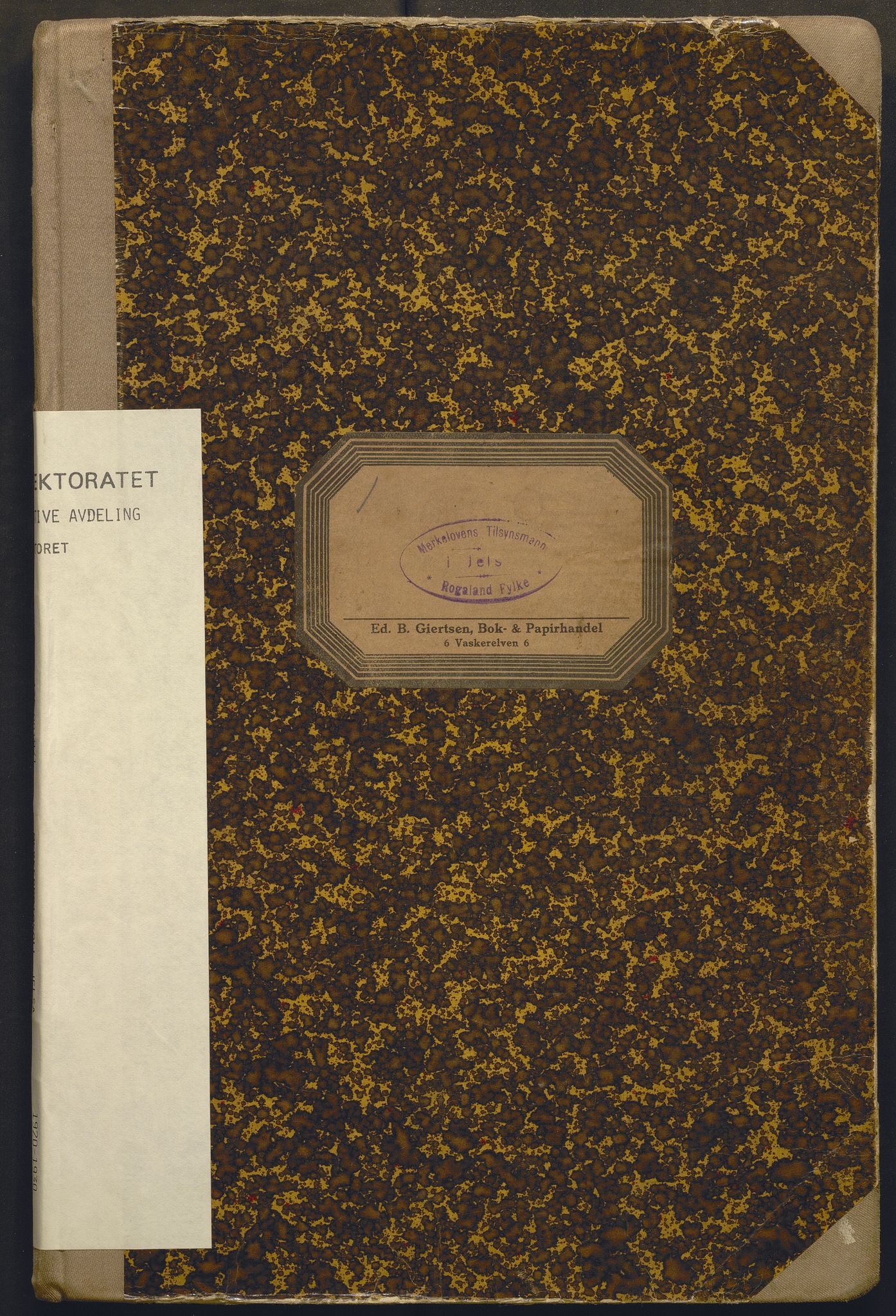 Fiskeridirektoratet - 1 Adm. ledelse - 13 Båtkontoret, AV/SAB-A-2003/I/Ia/Iai/L0048: 135.0919/1 Merkeprotokoll - Jelsa, 1920-1930