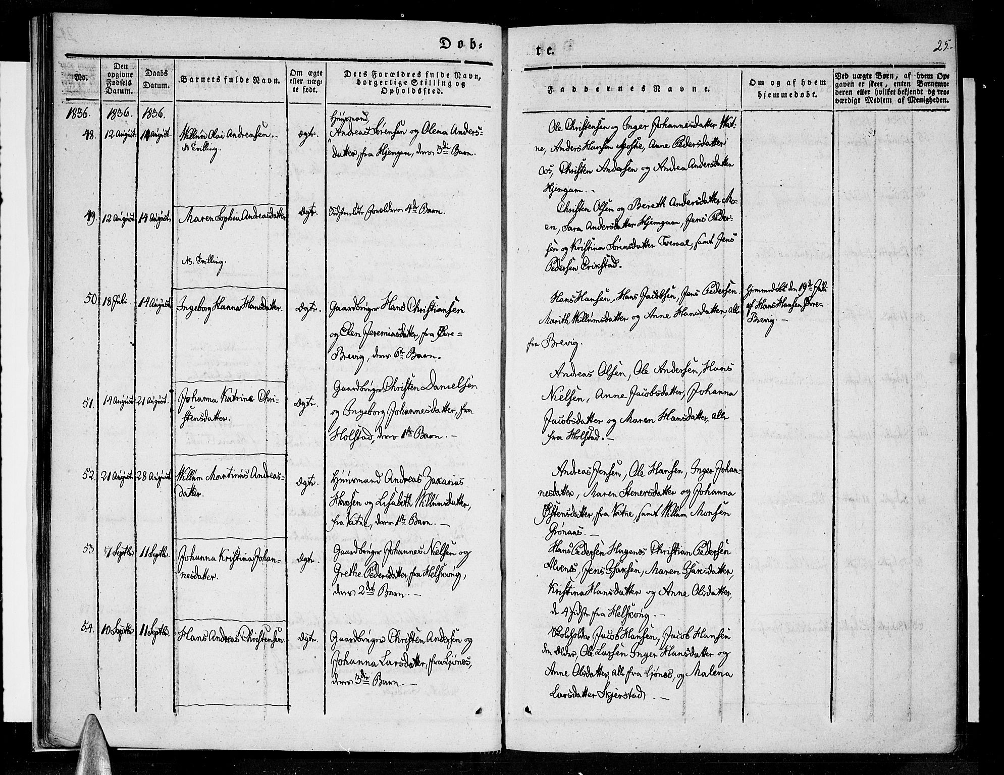 Ministerialprotokoller, klokkerbøker og fødselsregistre - Nordland, SAT/A-1459/852/L0737: Parish register (official) no. 852A07, 1833-1849, p. 25