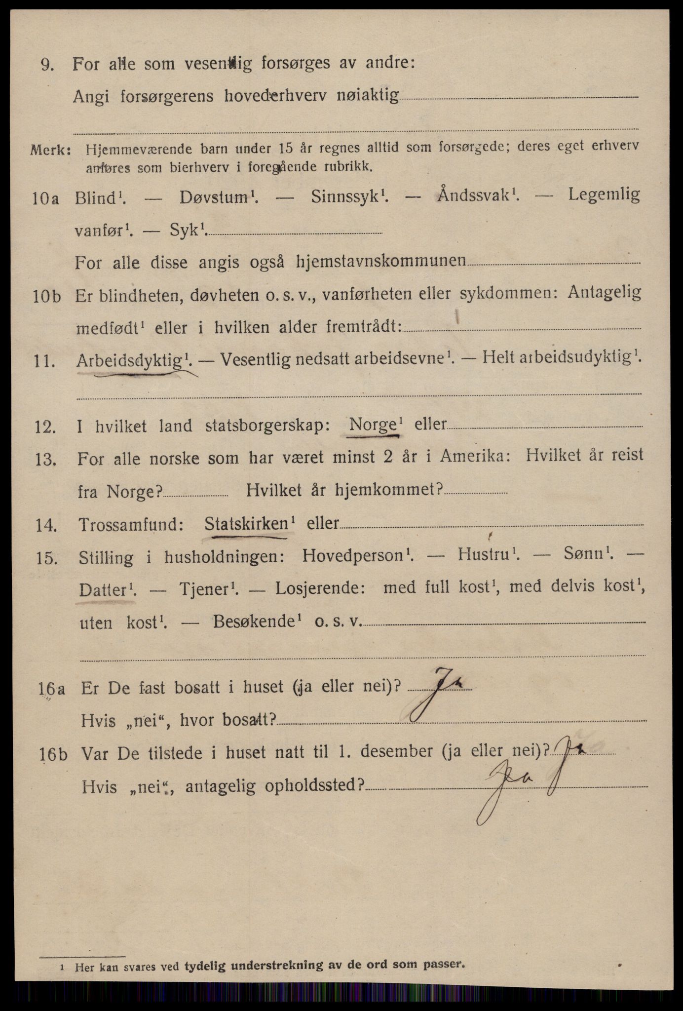 SAT, 1920 census for Bremsnes, 1920, p. 5530