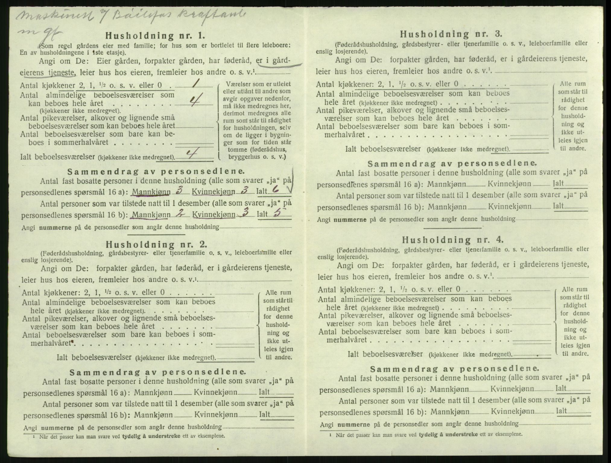 SAK, 1920 census for Froland, 1920, p. 952