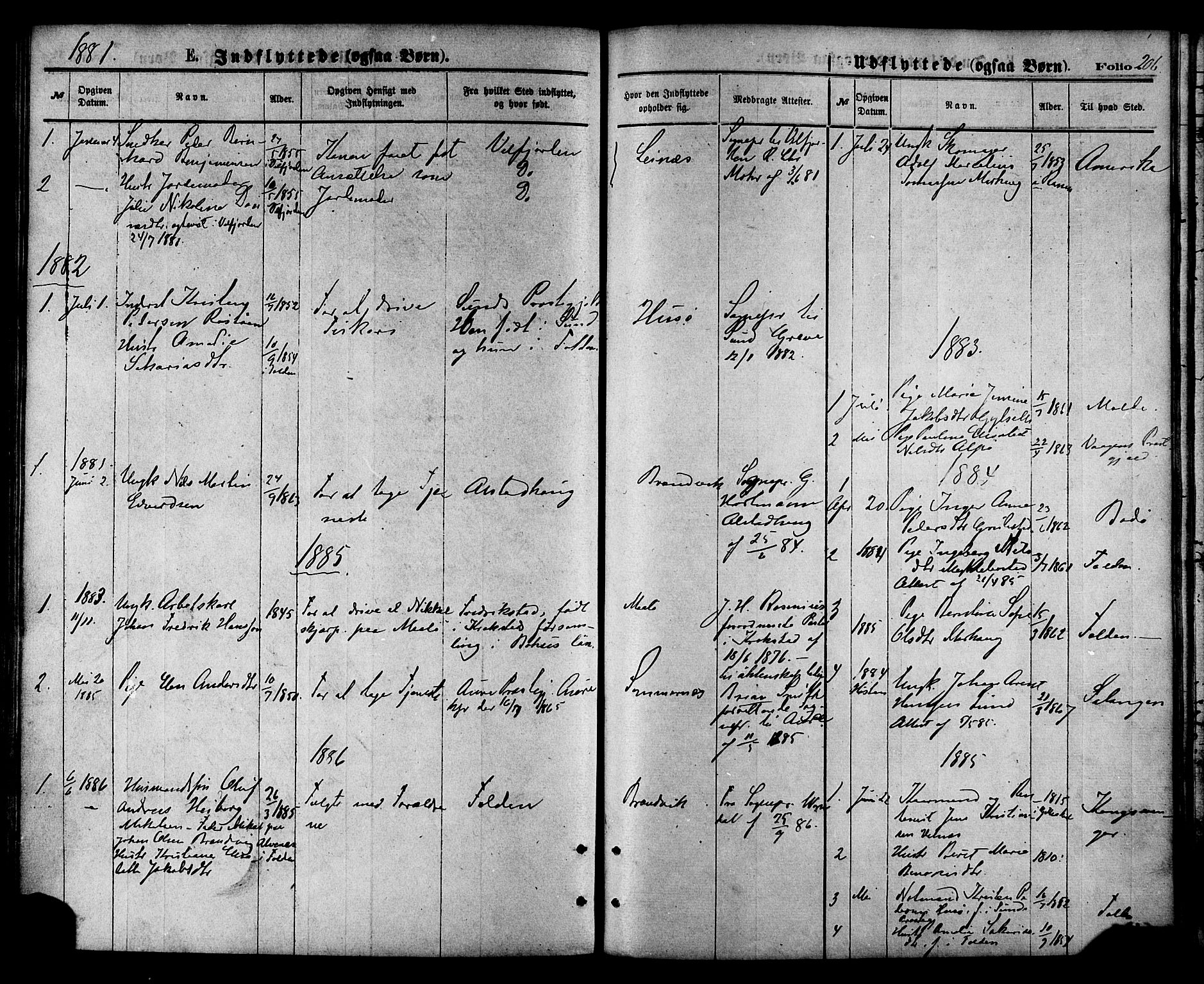 Ministerialprotokoller, klokkerbøker og fødselsregistre - Nordland, AV/SAT-A-1459/857/L0821: Parish register (official) no. 857A01, 1875-1889, p. 206