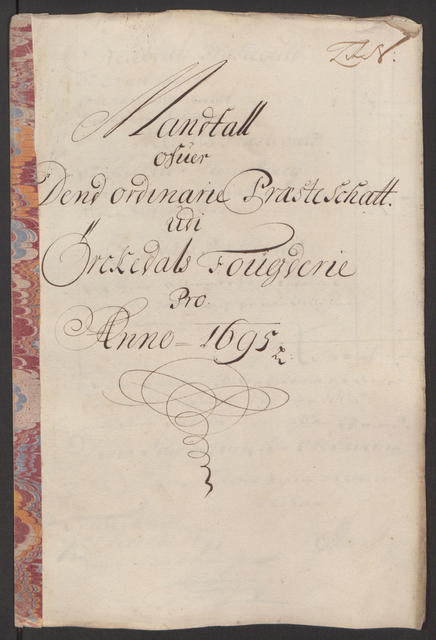 Rentekammeret inntil 1814, Reviderte regnskaper, Fogderegnskap, RA/EA-4092/R60/L3945: Fogderegnskap Orkdal og Gauldal, 1695, p. 207