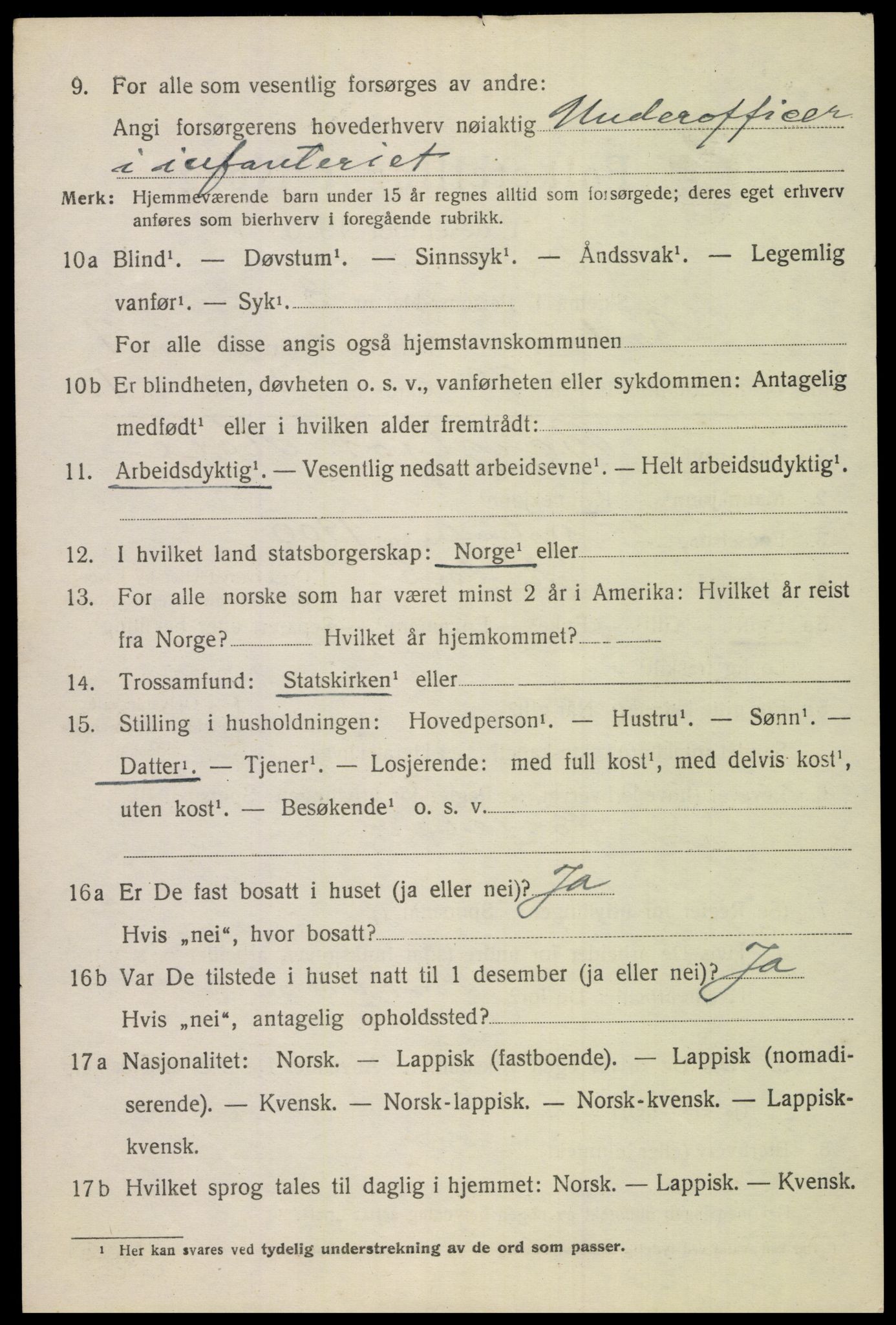 SAT, 1920 census for Bodin, 1920, p. 5833