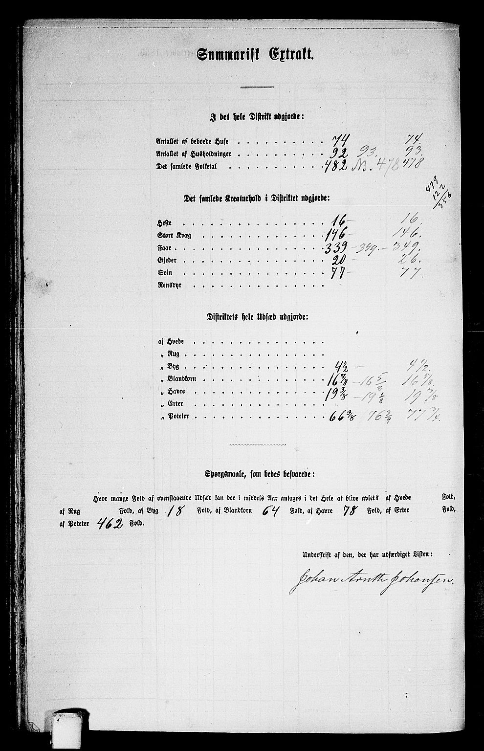 RA, 1865 census for Hitra, 1865, p. 279