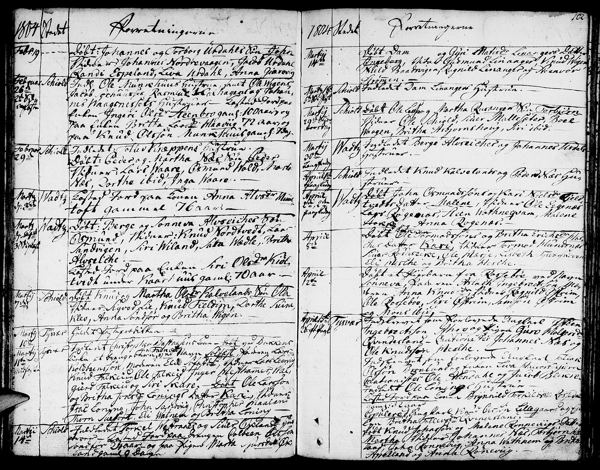 Skjold sokneprestkontor, AV/SAST-A-101847/H/Ha/Haa/L0002: Parish register (official) no. A 2, 1786-1815, p. 102