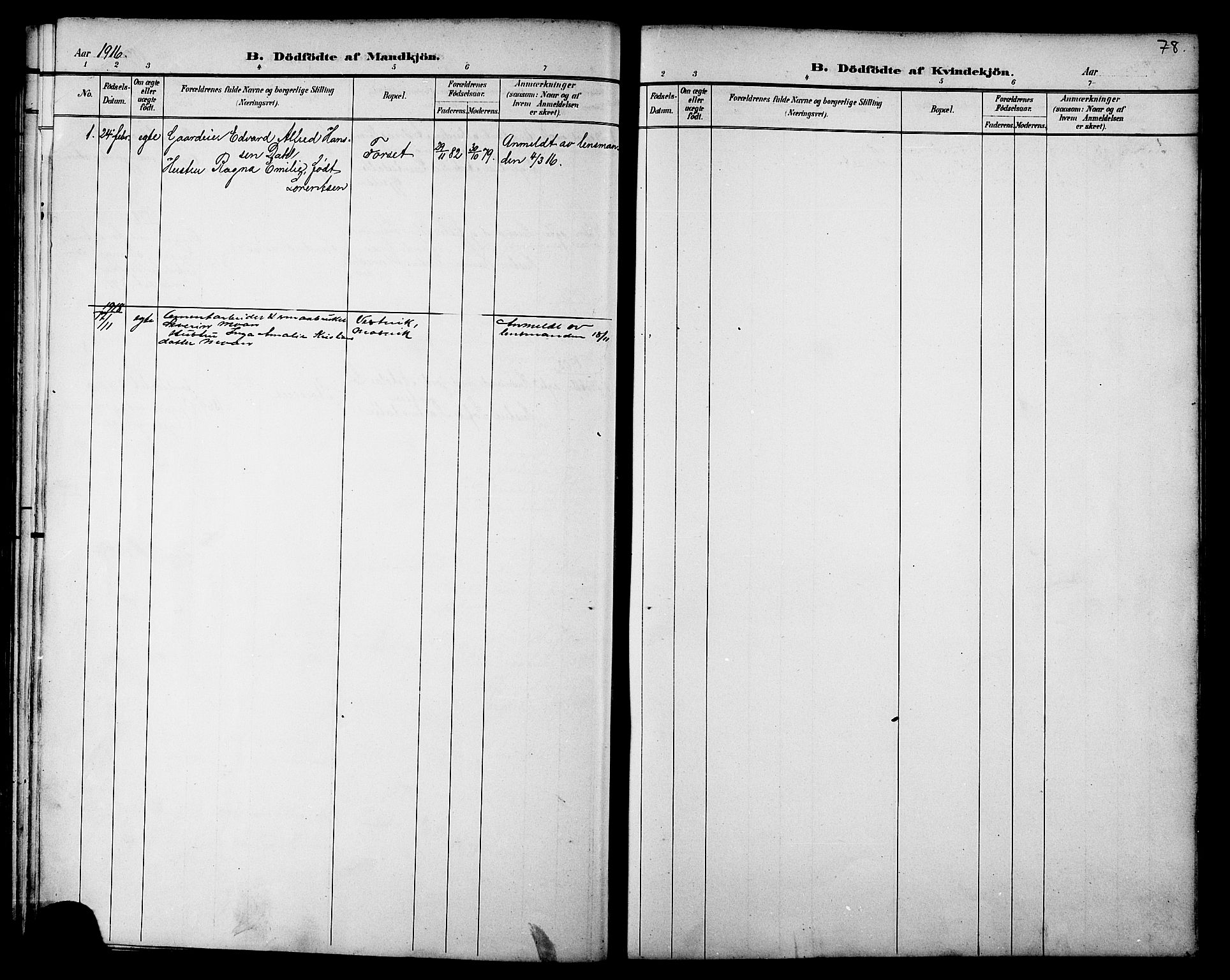 Ministerialprotokoller, klokkerbøker og fødselsregistre - Nord-Trøndelag, SAT/A-1458/733/L0327: Parish register (copy) no. 733C02, 1888-1918, p. 78