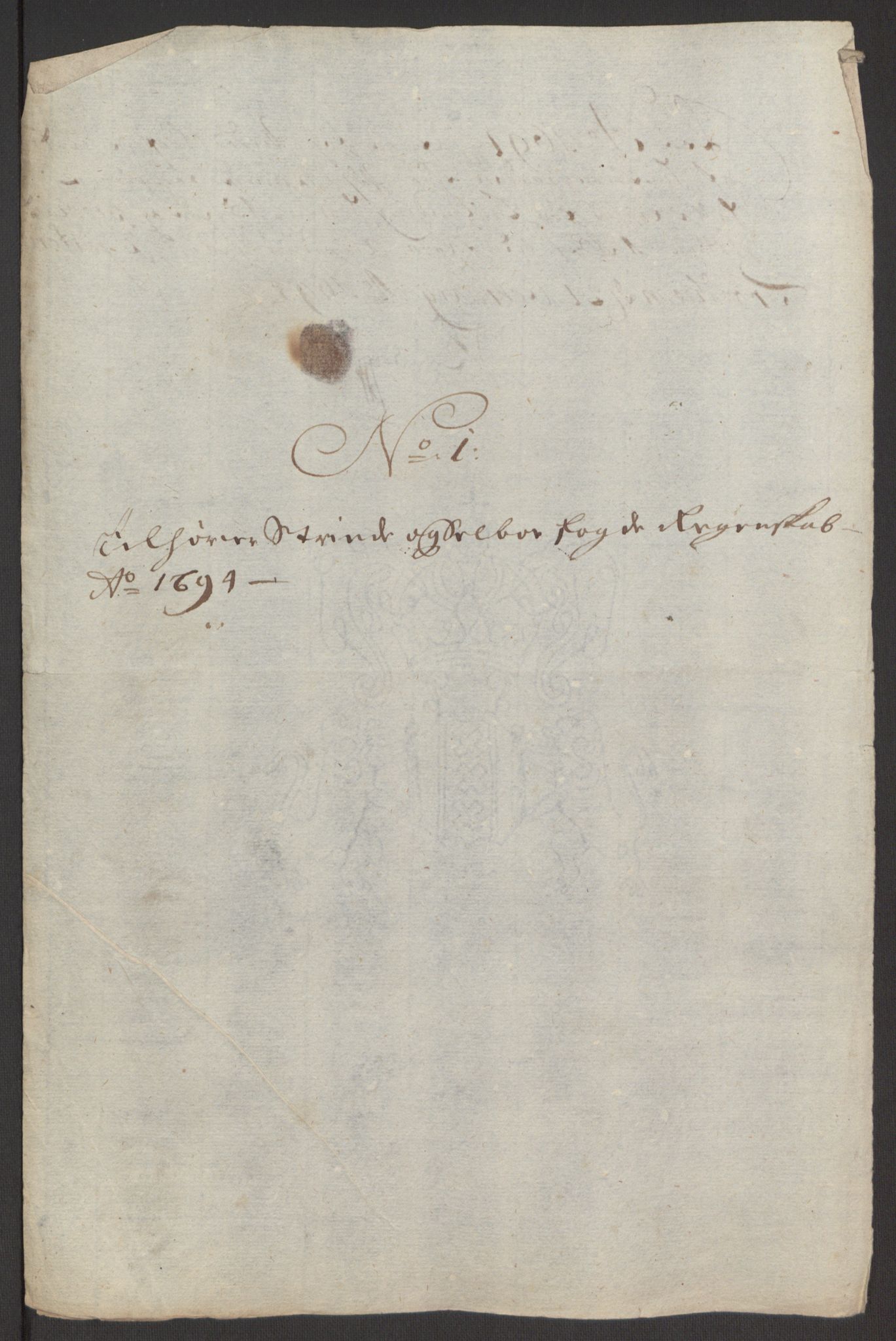 Rentekammeret inntil 1814, Reviderte regnskaper, Fogderegnskap, AV/RA-EA-4092/R61/L4104: Fogderegnskap Strinda og Selbu, 1693-1694, p. 285