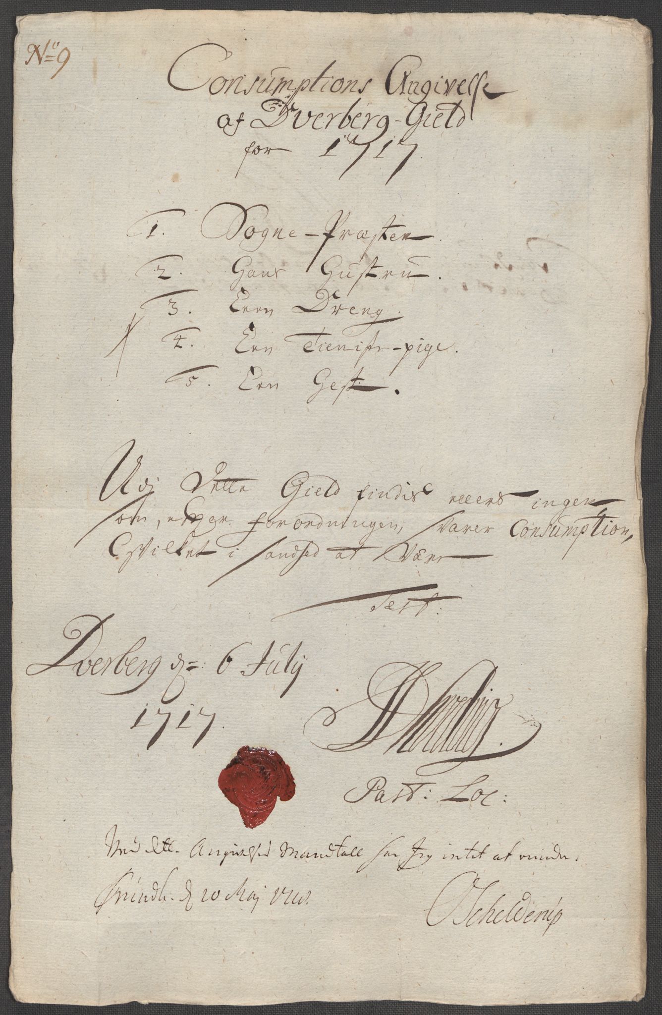 Rentekammeret inntil 1814, Reviderte regnskaper, Fogderegnskap, AV/RA-EA-4092/R67/L4683: Fogderegnskap Vesterålen, Andenes og Lofoten, 1717, p. 93