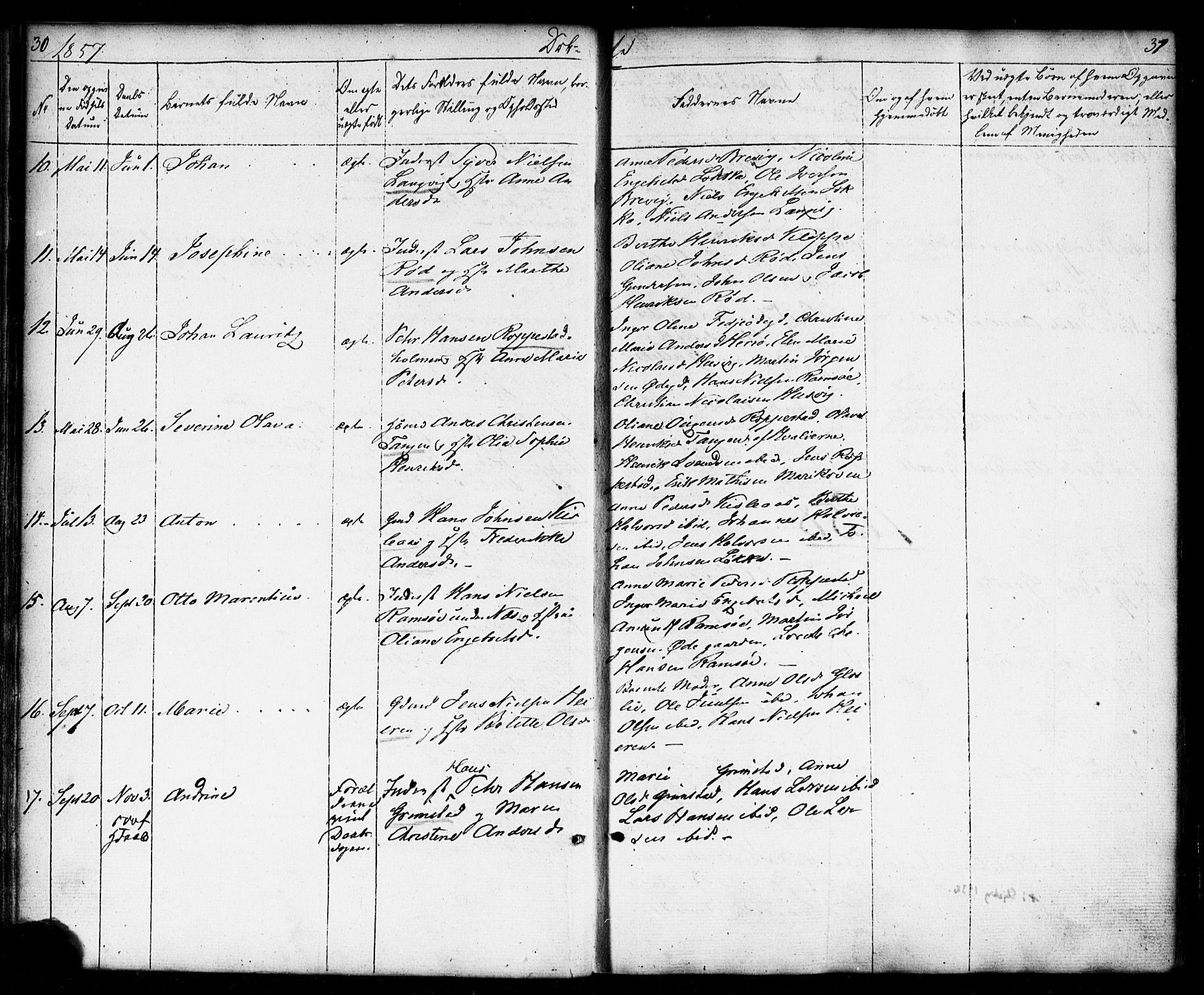 Borge prestekontor Kirkebøker, AV/SAO-A-10903/F/Fb/L0002: Parish register (official) no. II 2, 1853-1877, p. 30-31