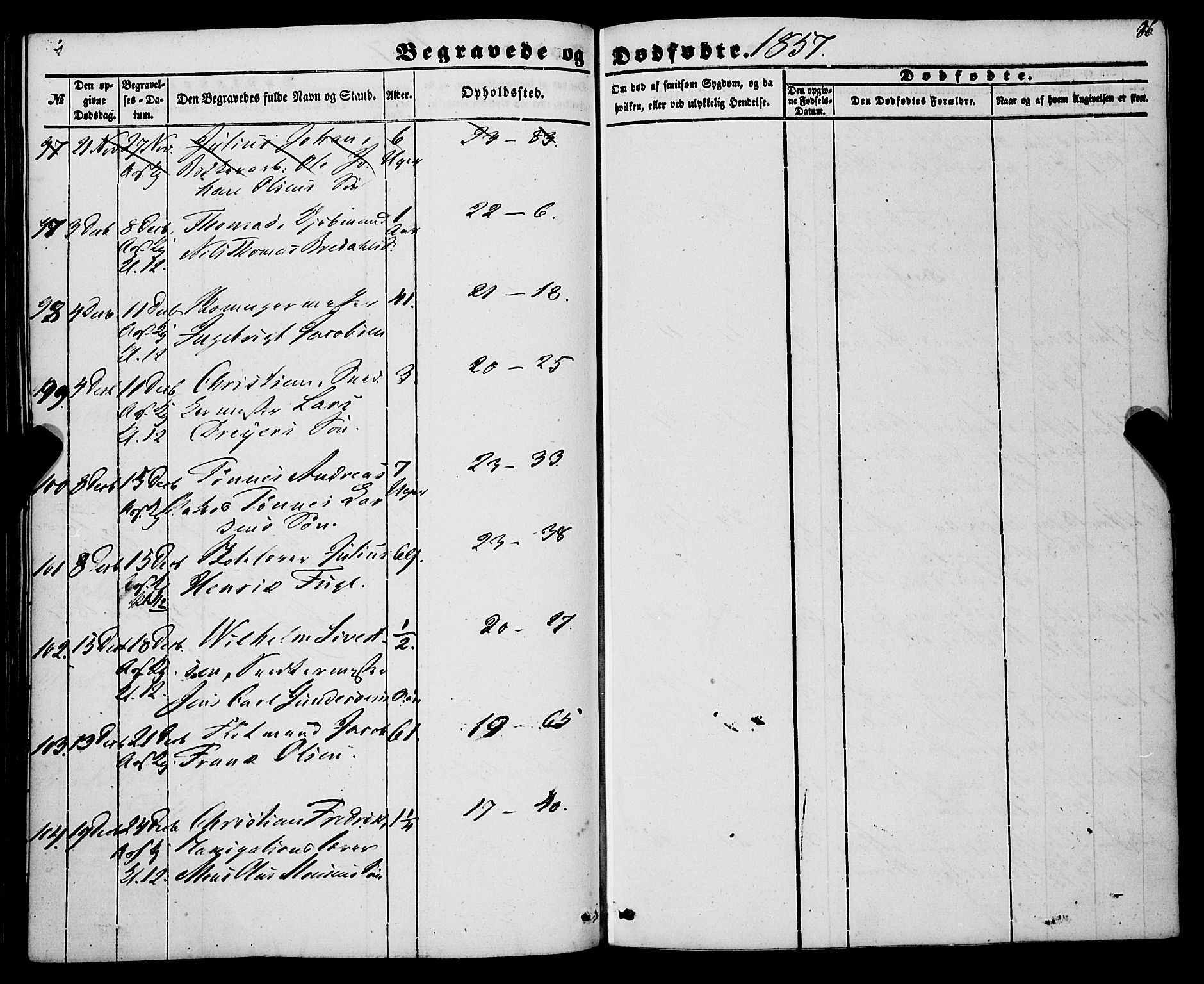 Korskirken sokneprestembete, AV/SAB-A-76101/H/Haa: Parish register (official) no. E 2, 1848-1862, p. 86