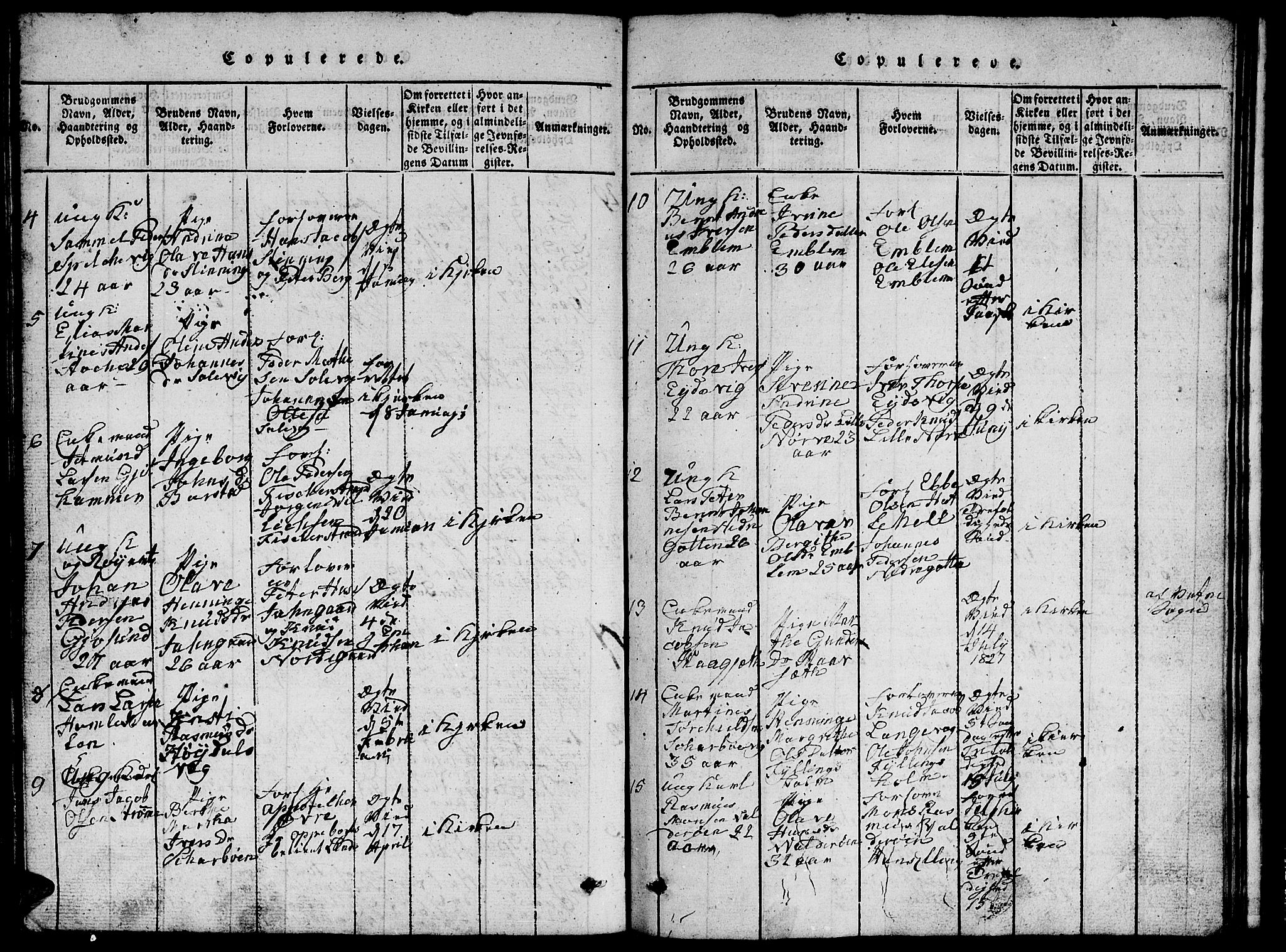 Ministerialprotokoller, klokkerbøker og fødselsregistre - Møre og Romsdal, AV/SAT-A-1454/528/L0423: Parish register (copy) no. 528C04, 1816-1827