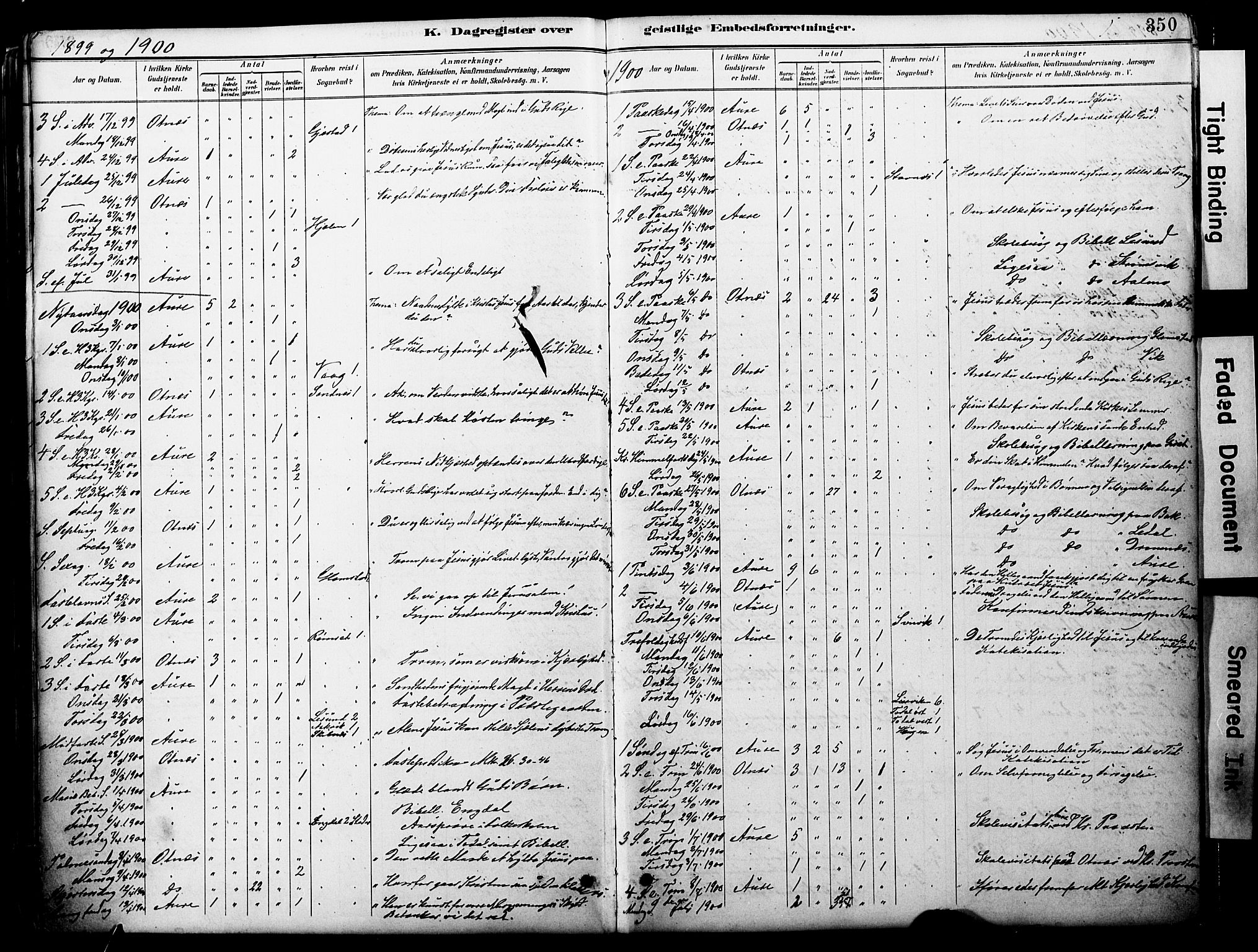 Ministerialprotokoller, klokkerbøker og fødselsregistre - Møre og Romsdal, AV/SAT-A-1454/578/L0907: Parish register (official) no. 578A06, 1887-1904, p. 350