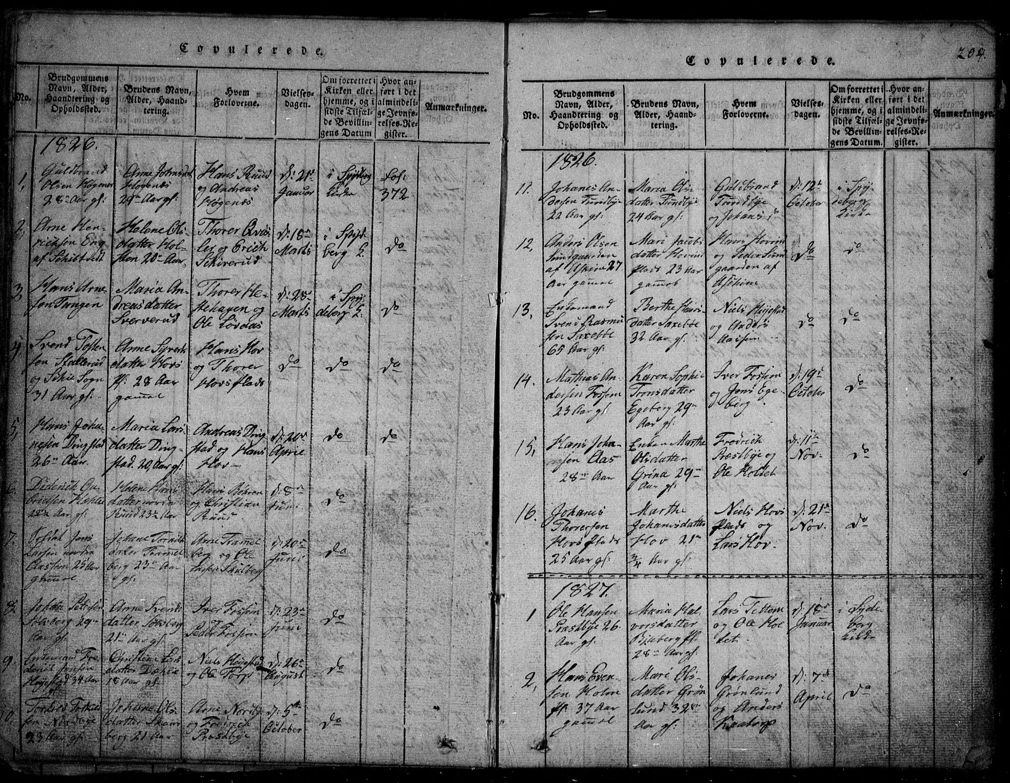 Spydeberg prestekontor Kirkebøker, SAO/A-10924/G/Ga/L0001: Parish register (copy) no. I 1, 1814-1868, p. 204