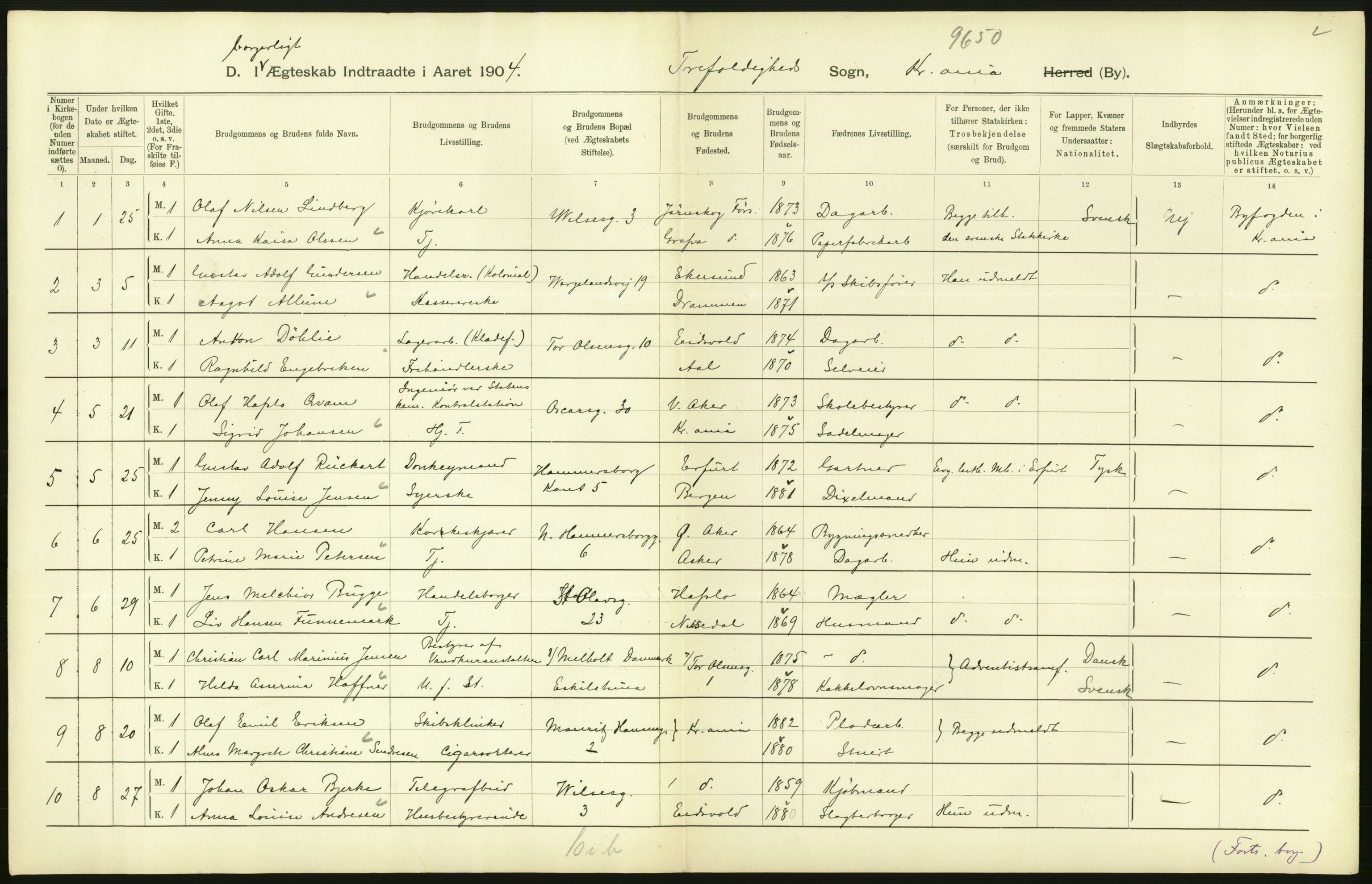 Statistisk sentralbyrå, Sosiodemografiske emner, Befolkning, AV/RA-S-2228/D/Df/Dfa/Dfab/L0004: Kristiania: Gifte, døde, 1904, p. 118