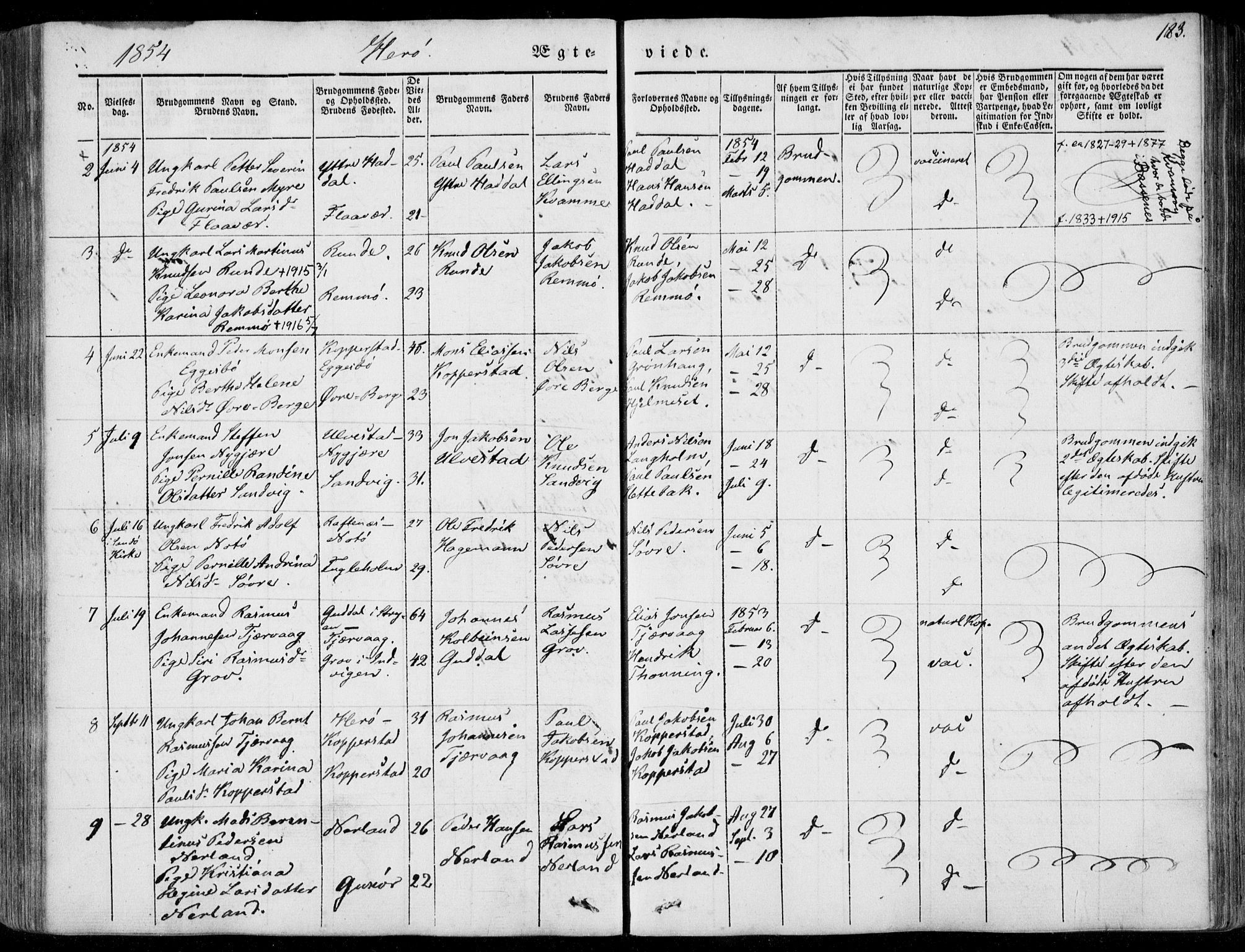 Ministerialprotokoller, klokkerbøker og fødselsregistre - Møre og Romsdal, AV/SAT-A-1454/507/L0070: Parish register (official) no. 507A05, 1842-1873, p. 183