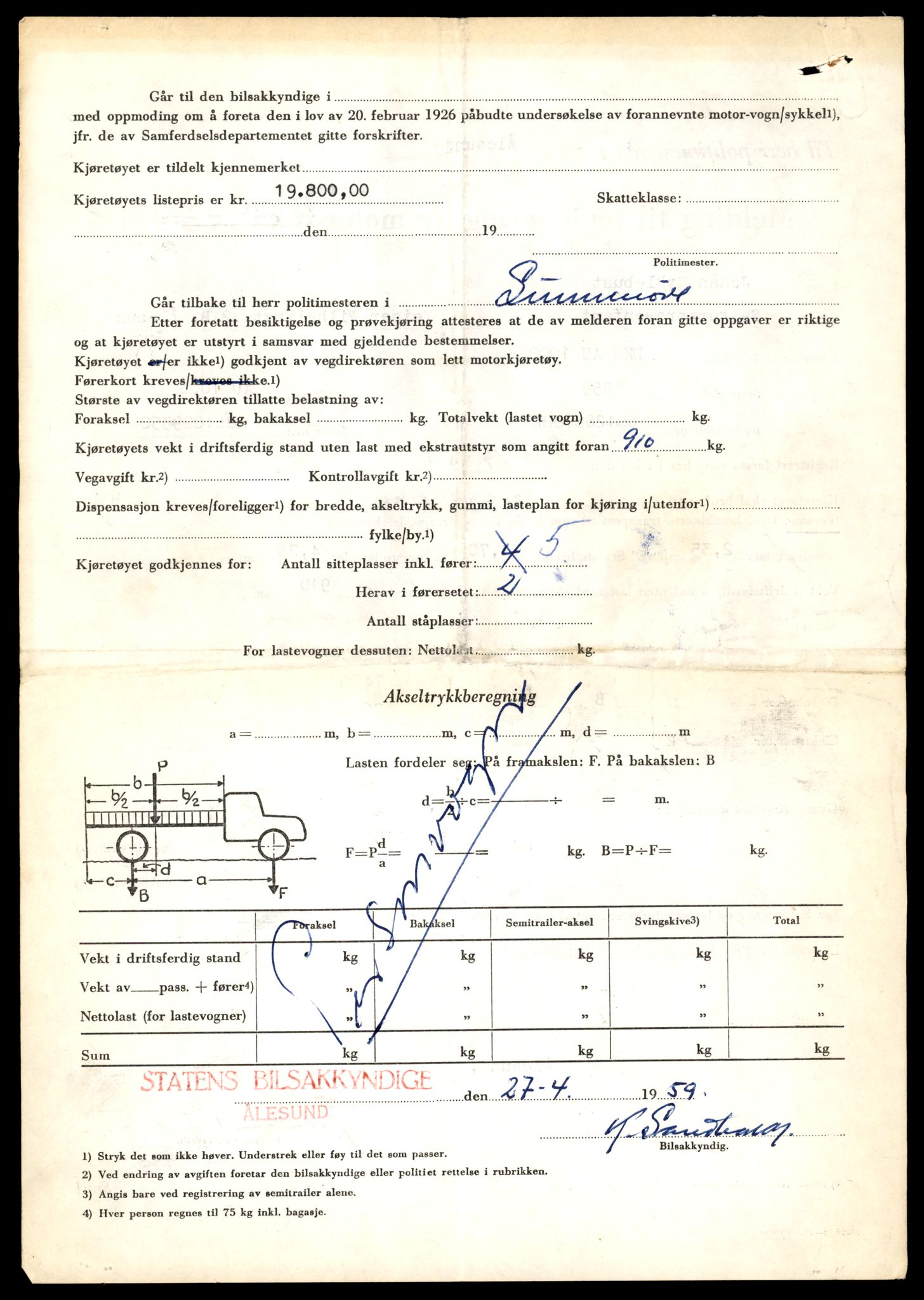 Møre og Romsdal vegkontor - Ålesund trafikkstasjon, AV/SAT-A-4099/F/Fe/L0049: Registreringskort for kjøretøy T 14864 - T 18613, 1927-1998, p. 2436