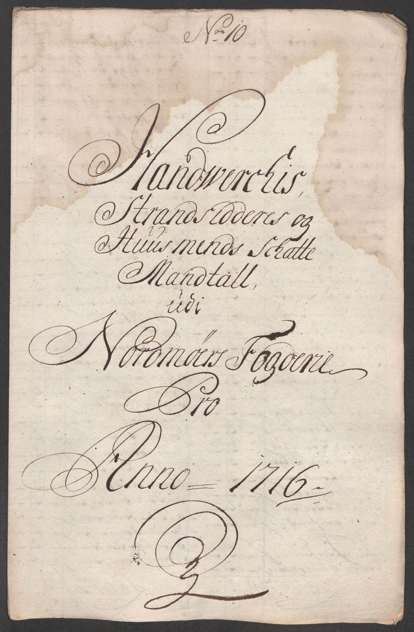 Rentekammeret inntil 1814, Reviderte regnskaper, Fogderegnskap, AV/RA-EA-4092/R56/L3749: Fogderegnskap Nordmøre, 1716, p. 106