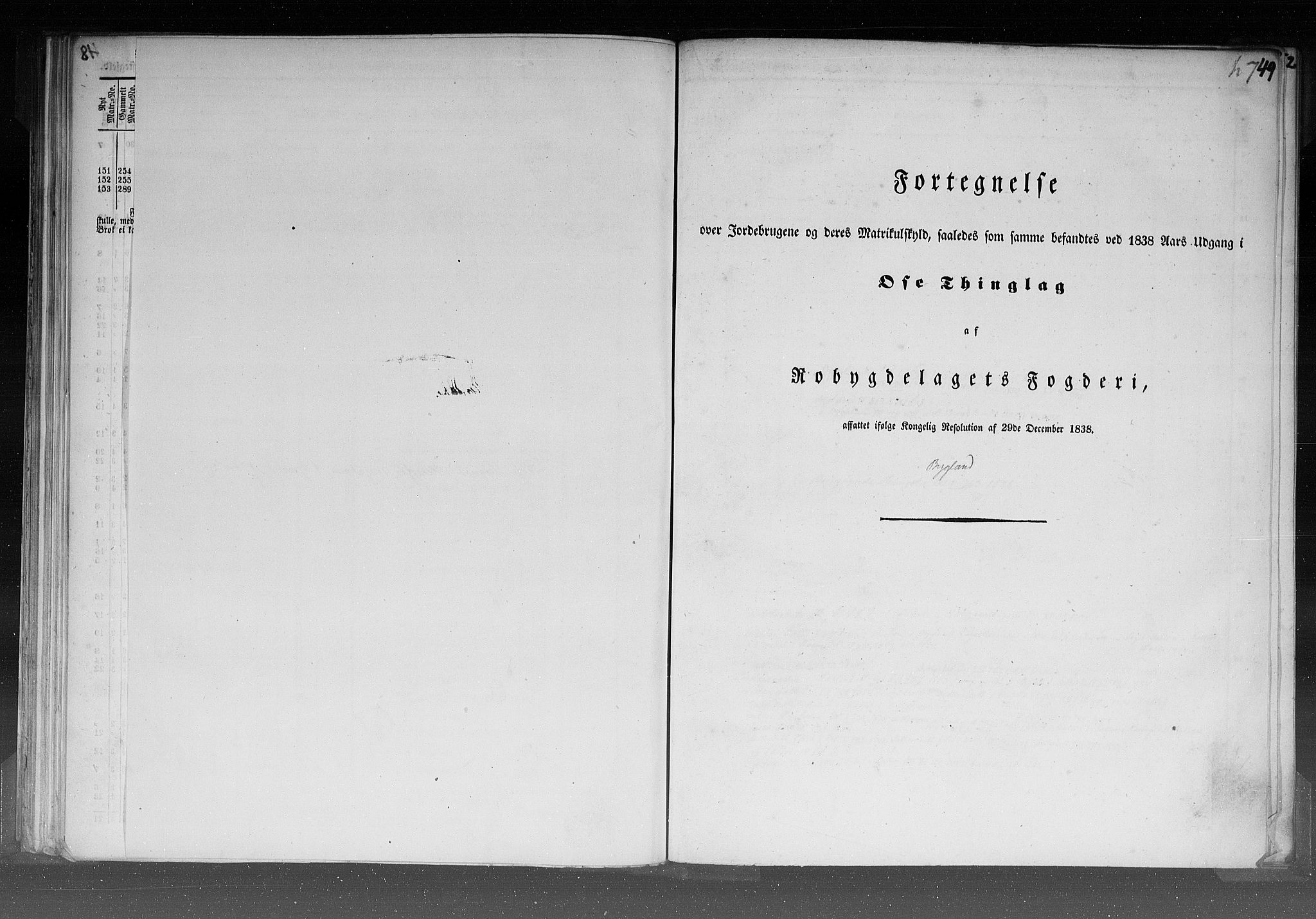 Rygh, RA/PA-0034/F/Fb/L0008: Matrikkelen for 1838 - Nedenes amt (Aust-Agder fylke), 1838, p. 49a