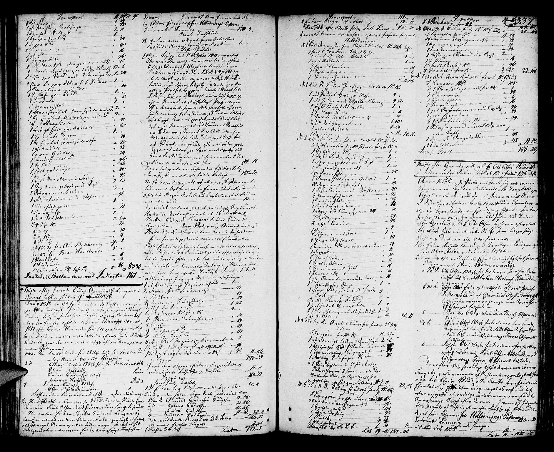Sunnhordland sorenskrivar, SAB/A-2401/1/H/Ha/Haa/L0013: Skifteprotokollar. Register i protokoll, 1814-1819, p. 336b-337a