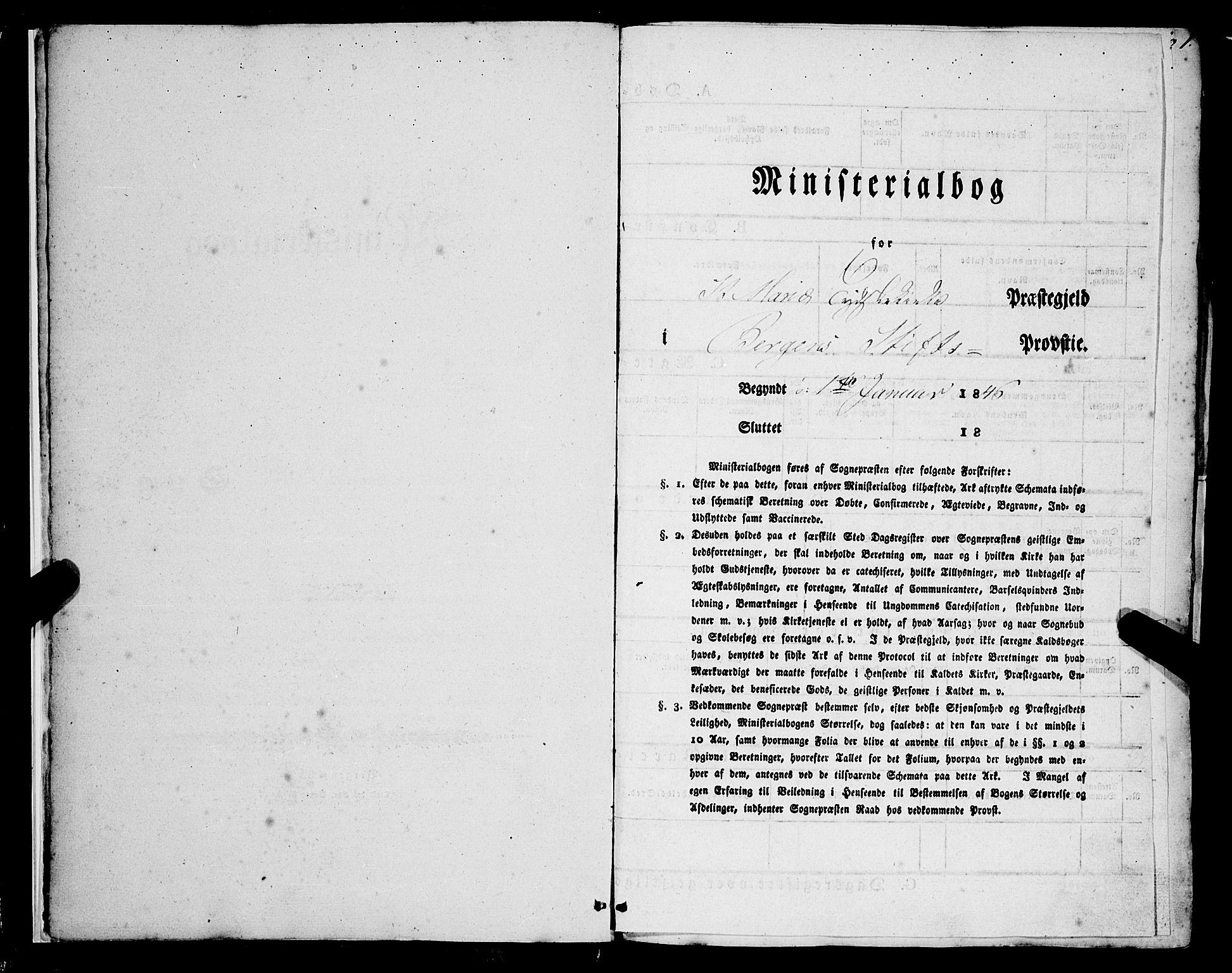 Mariakirken Sokneprestembete, AV/SAB-A-76901/H/Haa/L0006: Parish register (official) no. A 6, 1846-1877