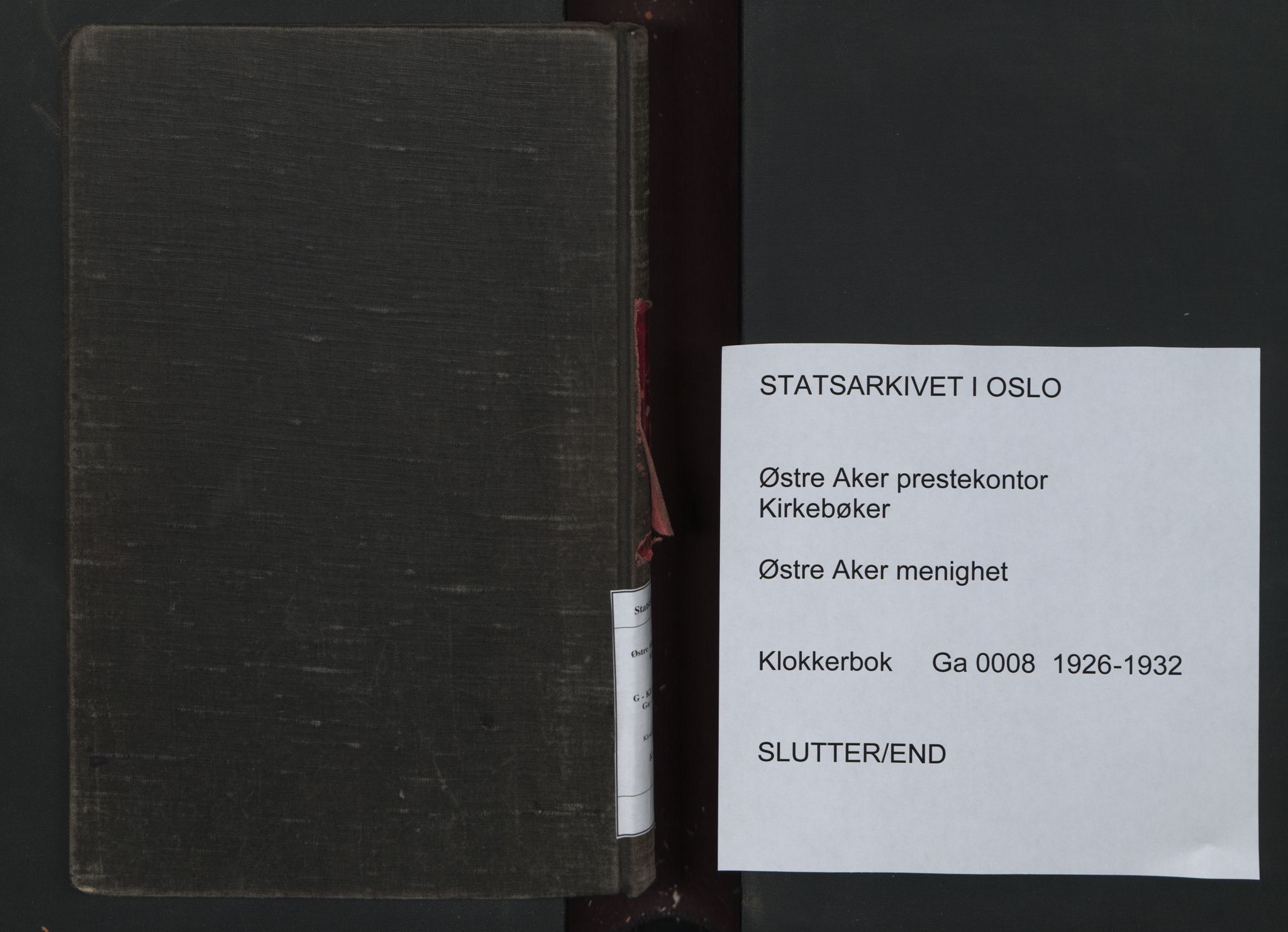 Østre Aker prestekontor Kirkebøker, SAO/A-10840/G/Ga/L0008: Parish register (copy) no. I 8, 1926-1932