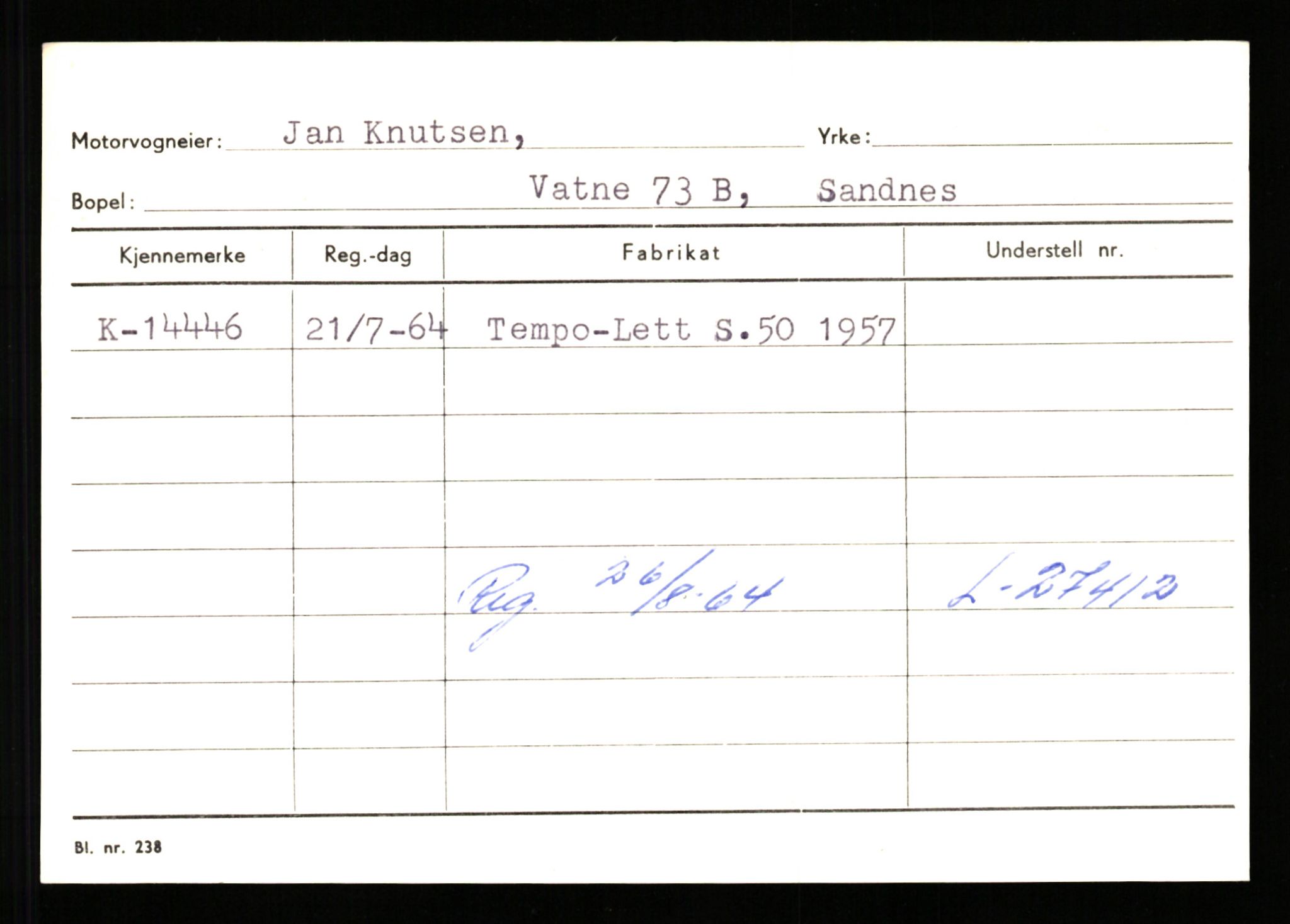 Stavanger trafikkstasjon, AV/SAST-A-101942/0/G/L0003: Registreringsnummer: 10466 - 15496, 1930-1971, p. 2661