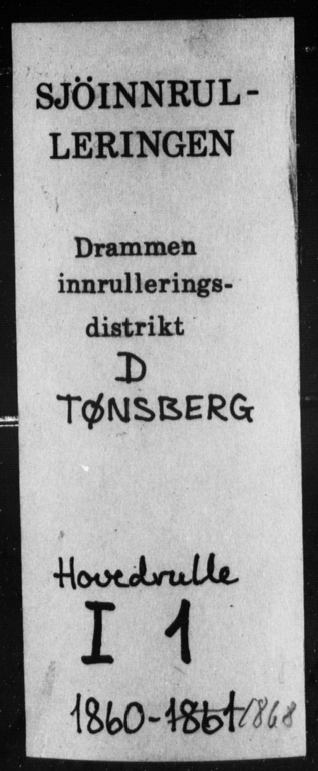 Tønsberg innrulleringskontor, SAKO/A-786/F/Fc/Fca/L0001: Hovedrulle Patent nr. 1-1428, 1860-1861, p. 1