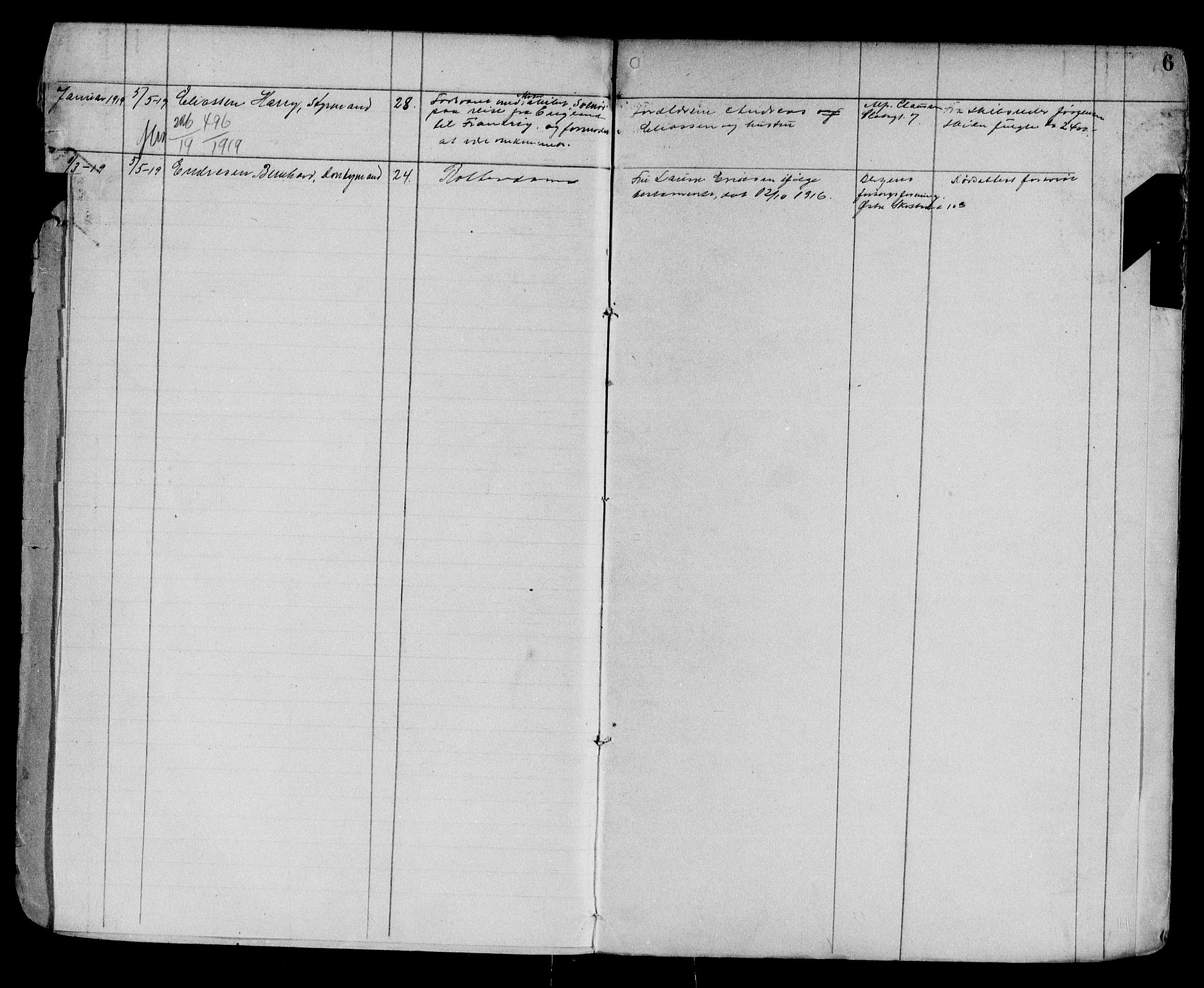 Byfogd og Byskriver i Bergen, AV/SAB-A-3401/06/06Na/L0012: Dødsfallsjournaler, 1918-1919, p. 6