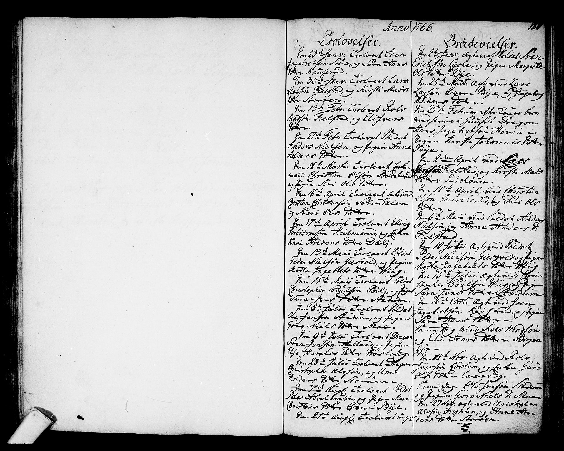 Hole kirkebøker, AV/SAKO-A-228/F/Fa/L0002: Parish register (official) no. I 2, 1766-1814, p. 180