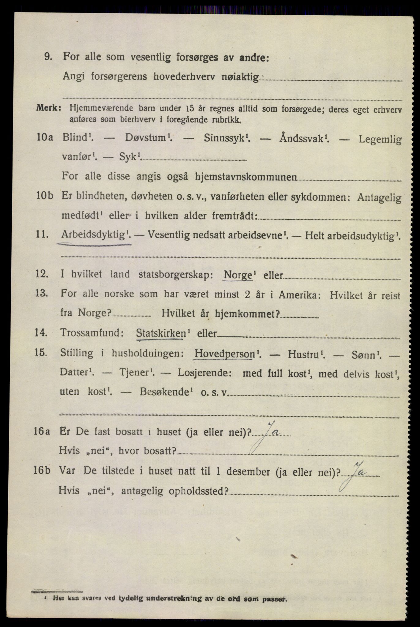 SAKO, 1920 census for Sandeherred, 1920, p. 16137