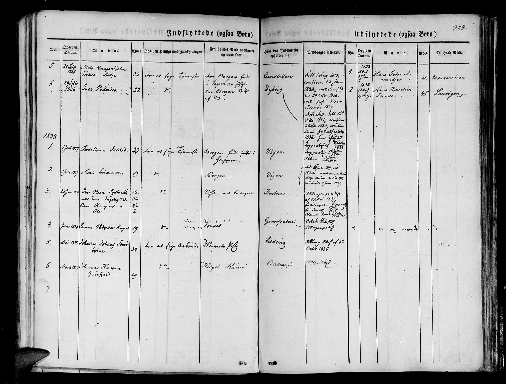 Tranøy sokneprestkontor, SATØ/S-1313/I/Ia/Iaa/L0005kirke: Parish register (official) no. 5, 1829-1844, p. 328
