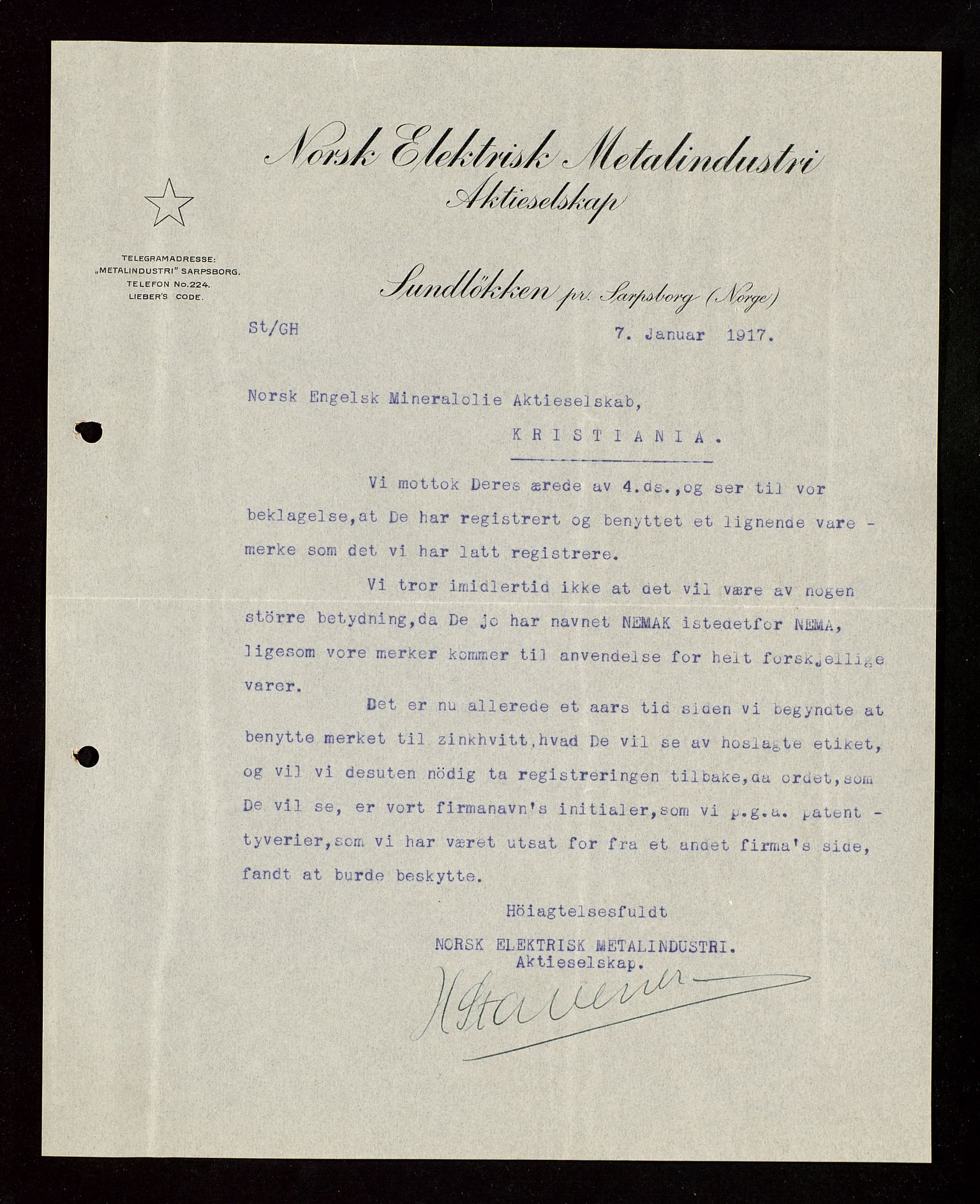 Pa 1521 - A/S Norske Shell, AV/SAST-A-101915/E/Ea/Eaa/L0003: Sjefskorrespondanse, 1918, p. 191