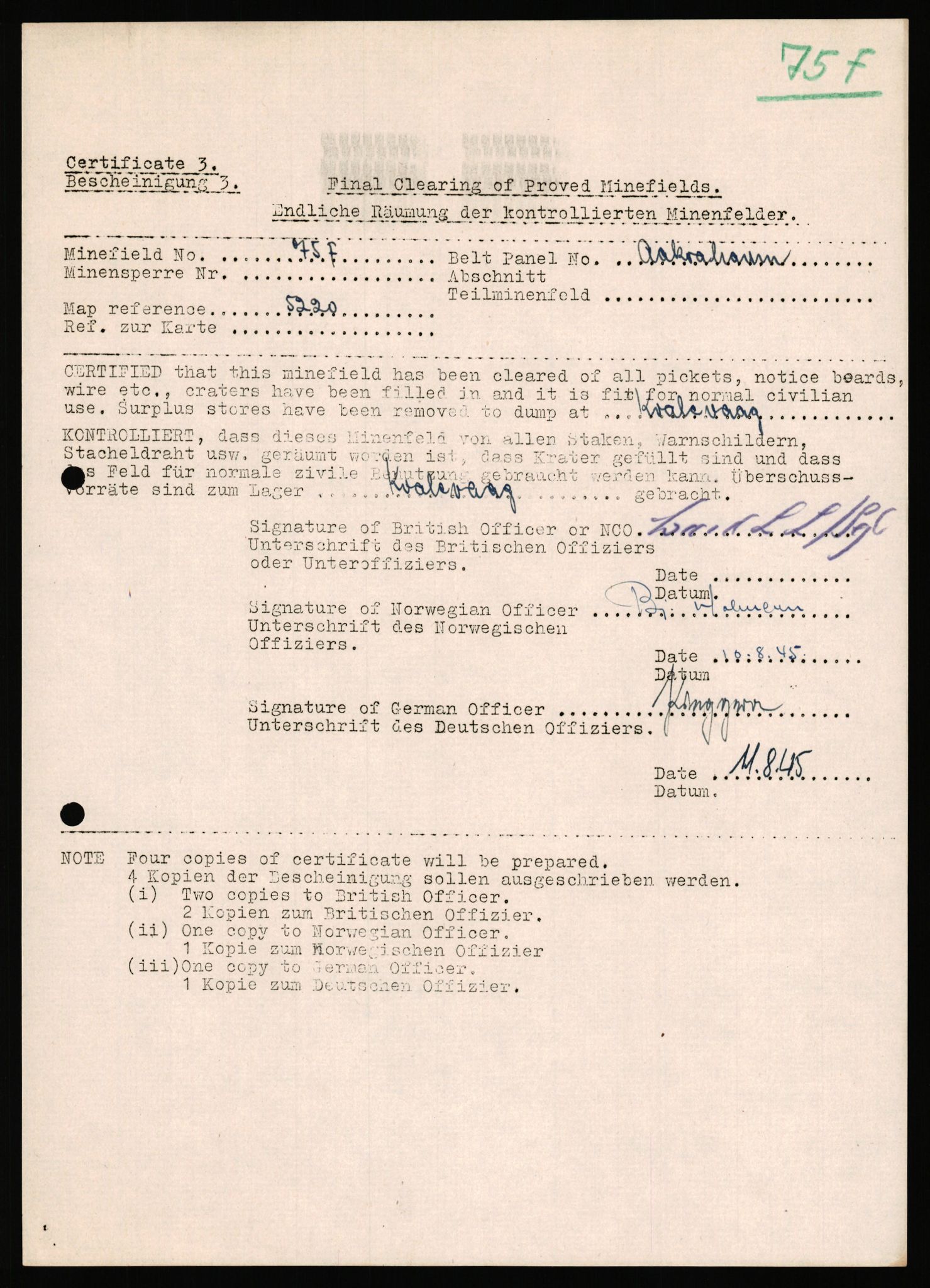 Deutscher Oberbefehlshaber Norwegen (DOBN), AV/RA-RAFA-2197/D/Dl/L0115: DB Zone Stavanger Abt. Ia, 1945, p. 46