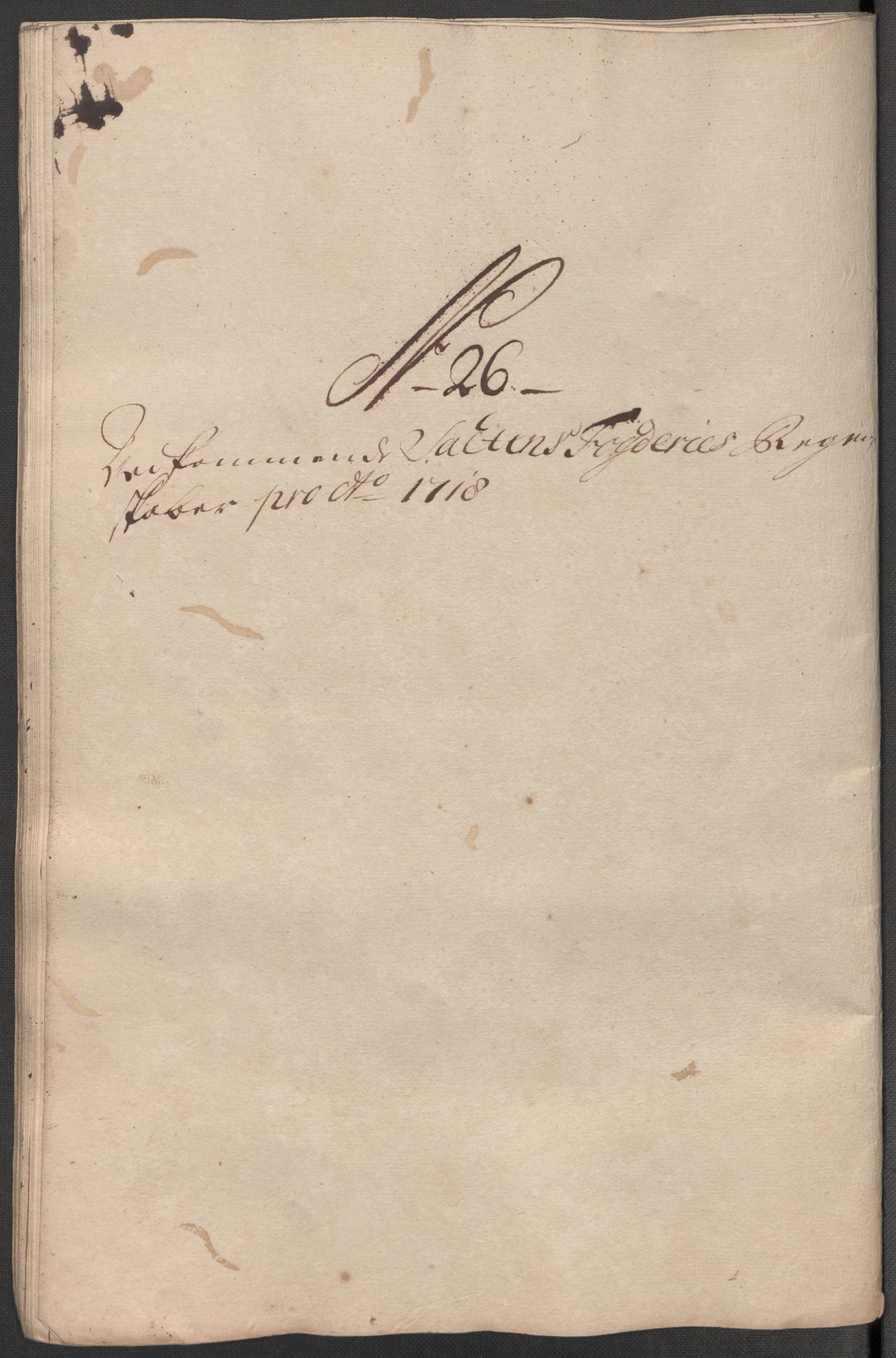 Rentekammeret inntil 1814, Reviderte regnskaper, Fogderegnskap, AV/RA-EA-4092/R66/L4588: Fogderegnskap Salten, 1718, p. 254