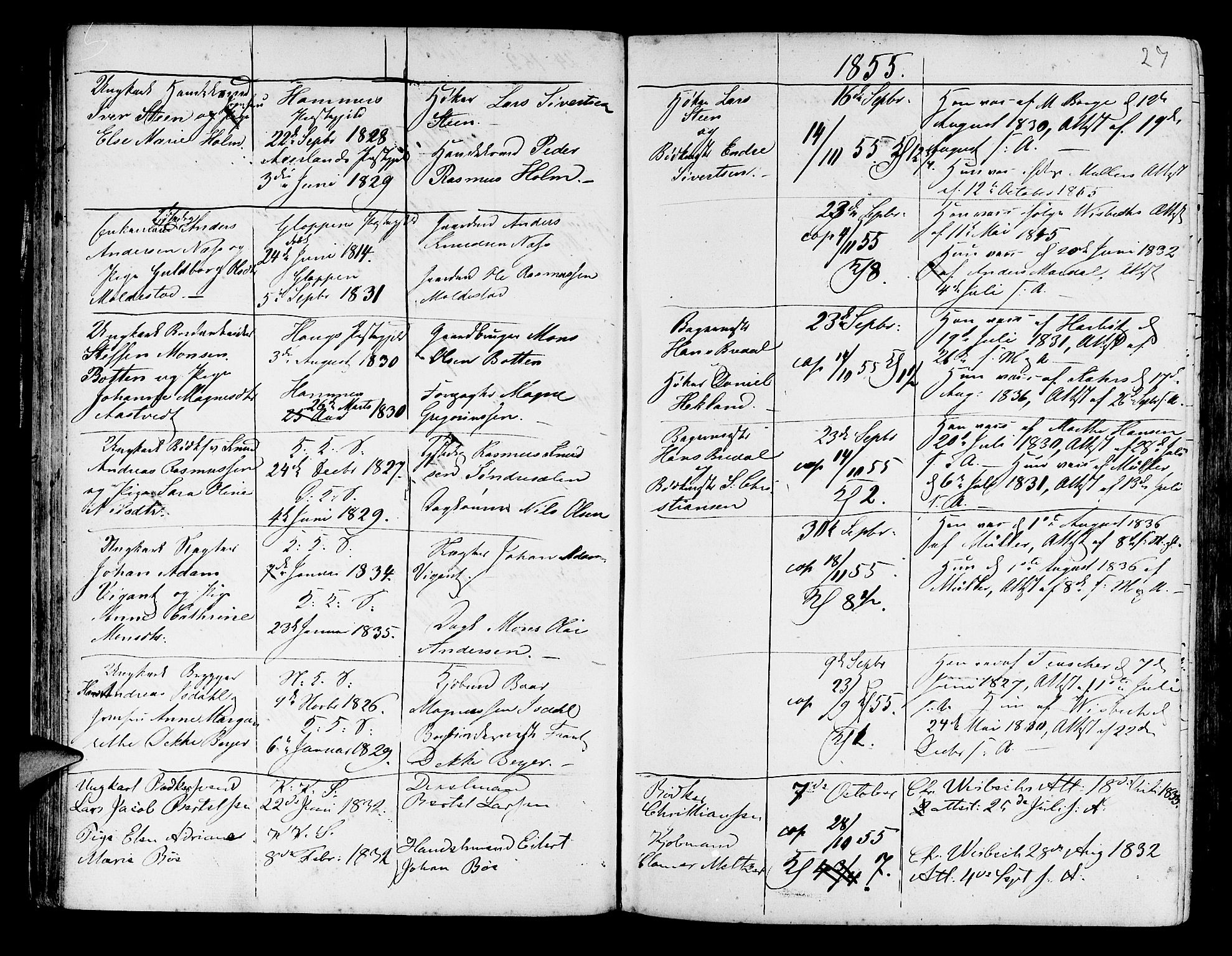 Korskirken sokneprestembete, SAB/A-76101/H/Haa/L0009: Parish register (official) no. A 9, 1743-1861, p. 27