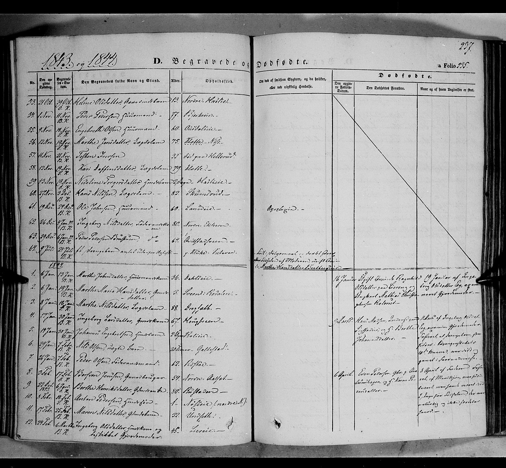 Biri prestekontor, SAH/PREST-096/H/Ha/Haa/L0005: Parish register (official) no. 5, 1843-1854, p. 237
